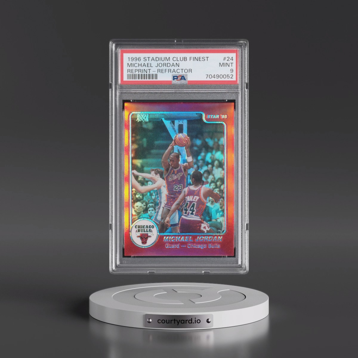 1996 Stadium Club Finest Reprint #24 Michael Jordan - Refractor (PSA 9 MINT)