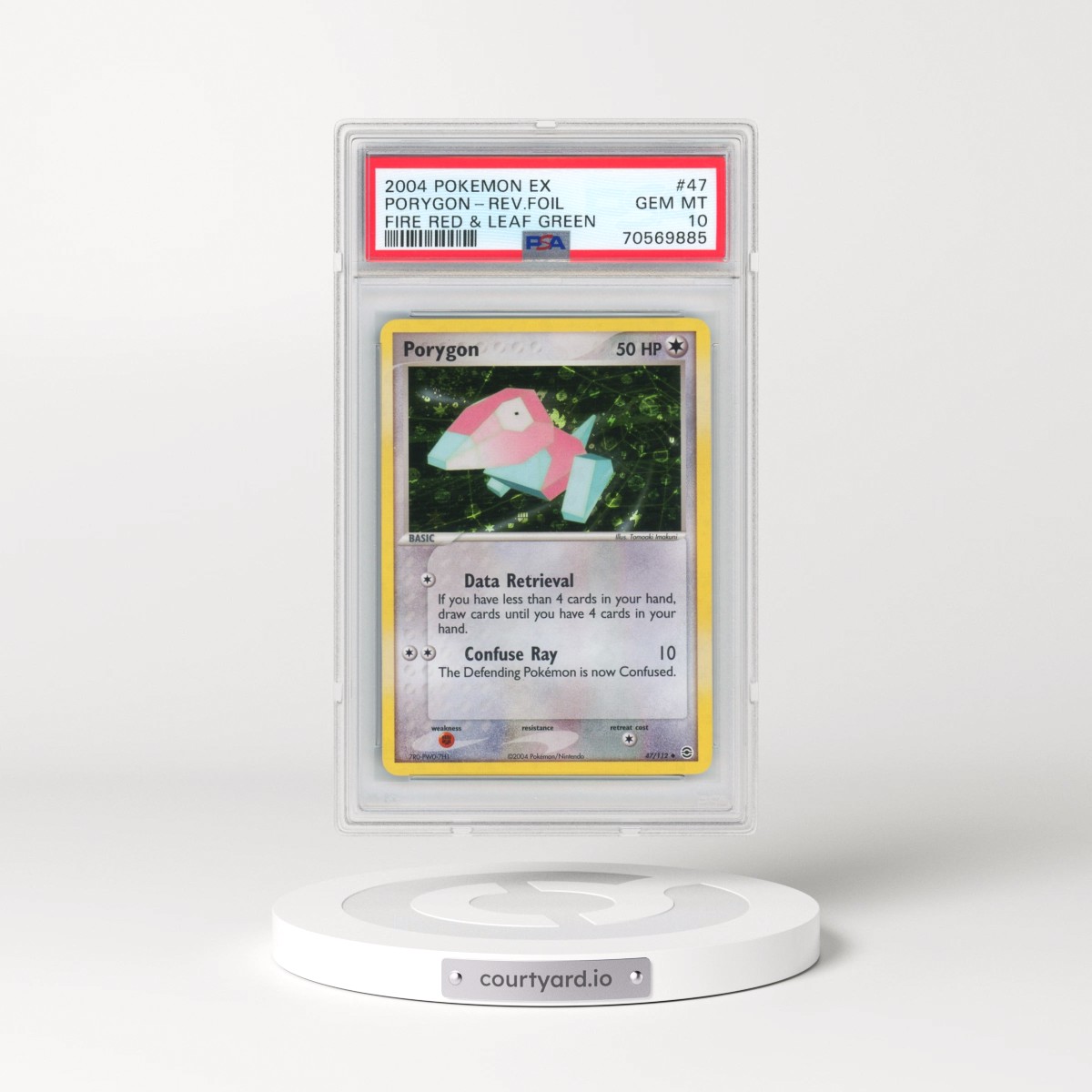 2004 Pokémon EX Fire Red & Leaf Green #47 Porygon - Reverse Foil (PSA 10 GEM MINT)