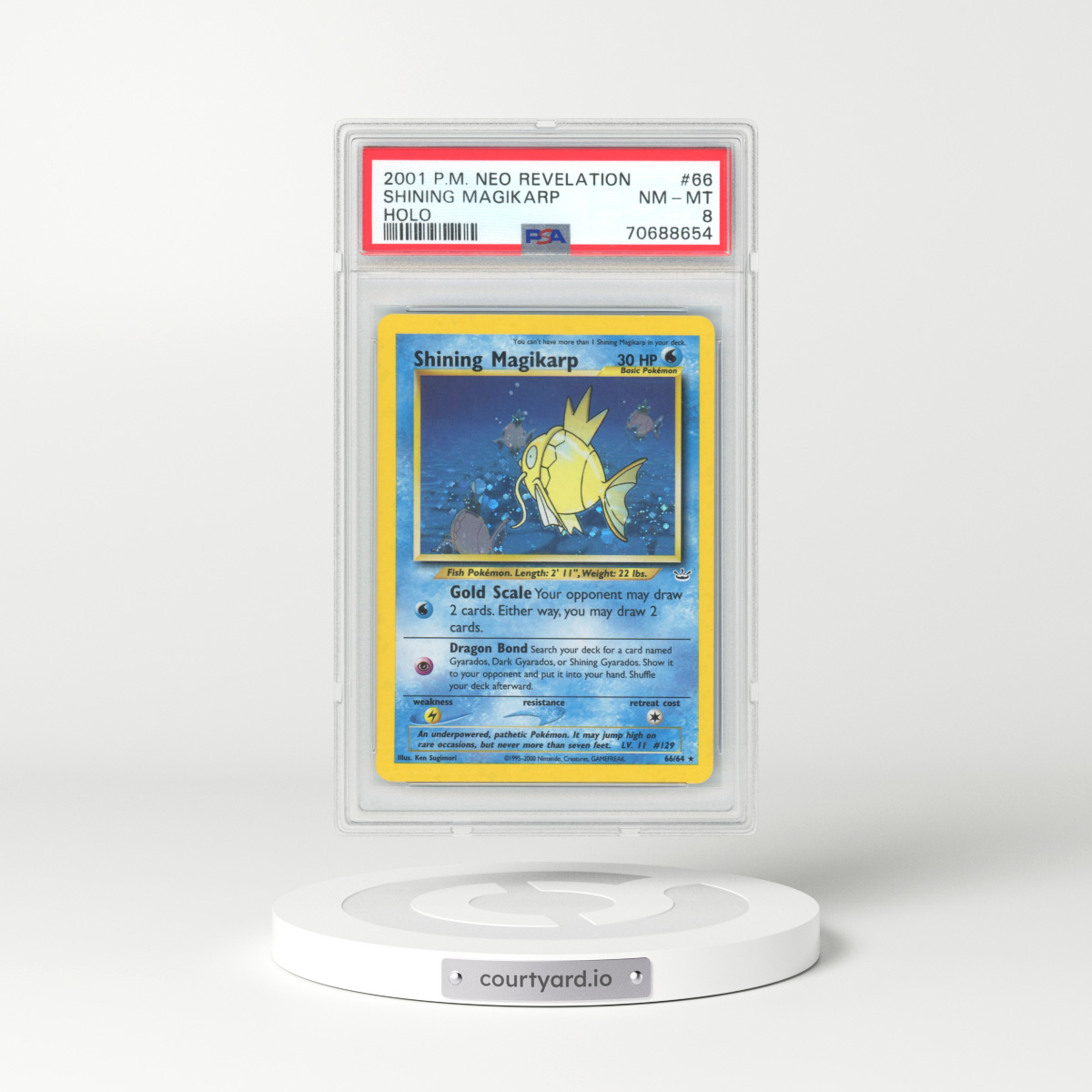 2001 Neo Revelation #66 Shining Magikarp - Holo (PSA 8 NM-MT)