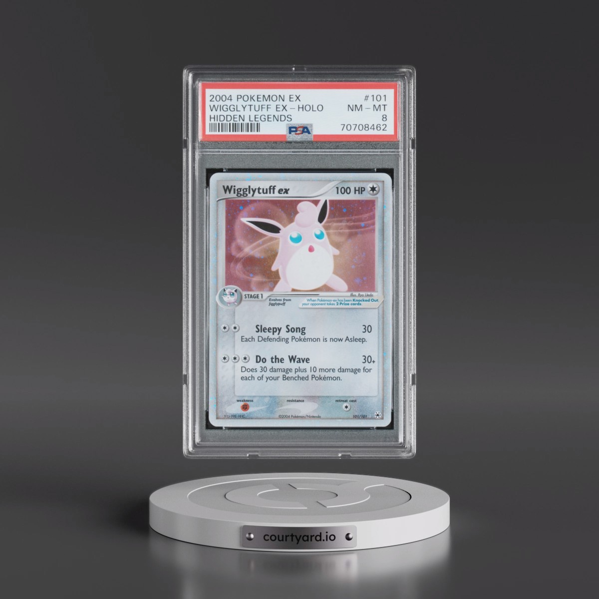 2004 Pokémon EX Hidden Legends #101 Wigglytuff EX - Holo Holo (PSA 8 NM-MT)