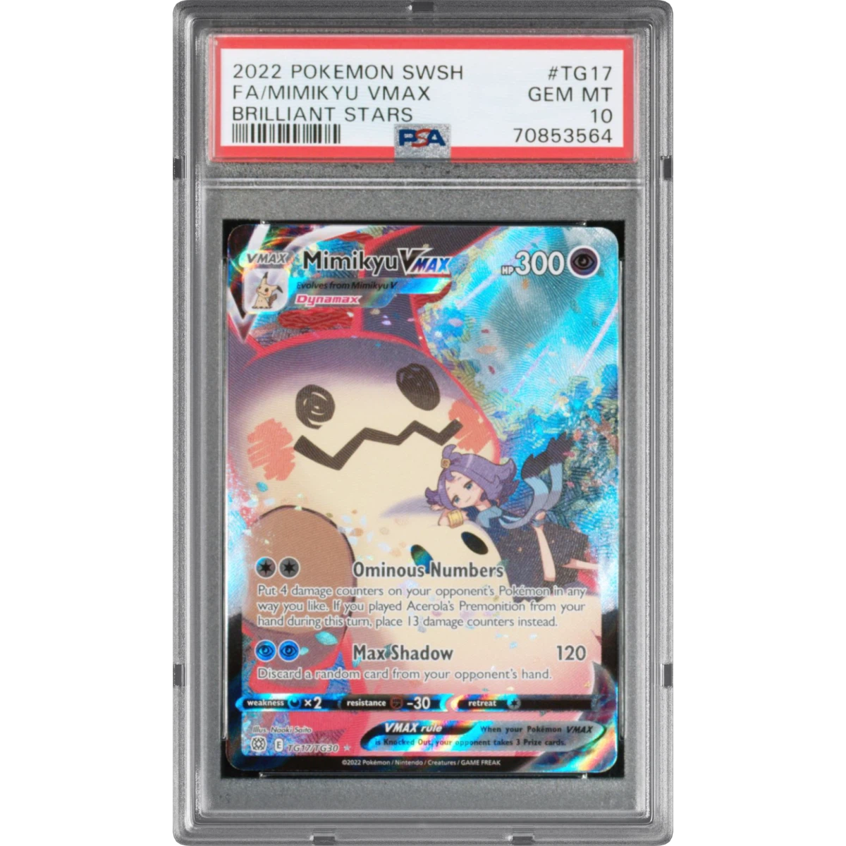 Mimikyu Vmax card artwork