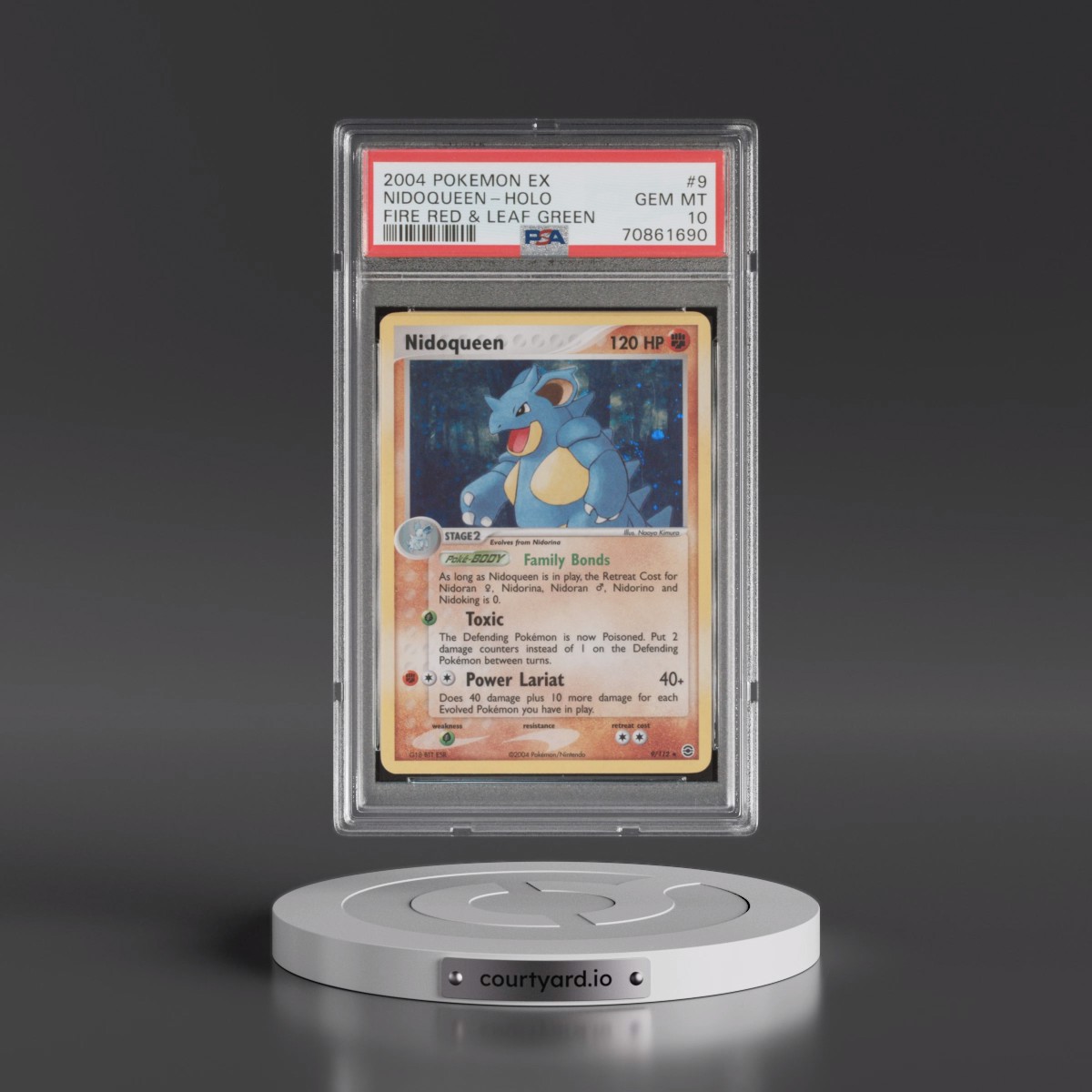 2004 Pokémon EX Fire Red & Leaf Green #9 Nidoqueen - Holo (PSA 10 GEM MINT)