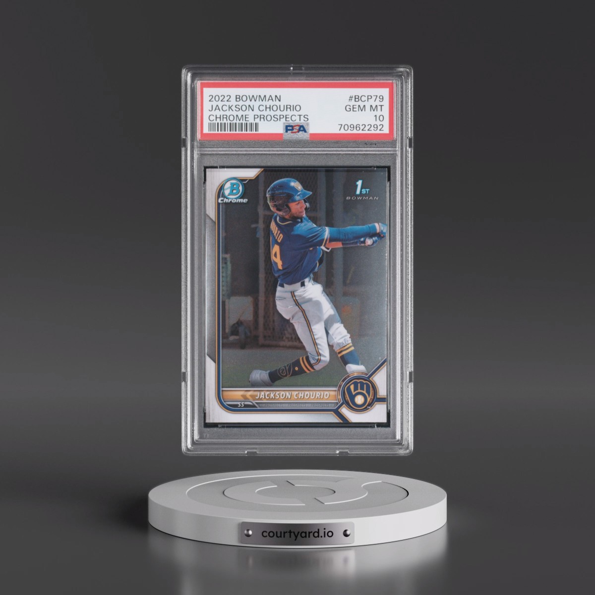 2022 Bowman Chrome Prospects #BCP79 Jackson Chourio (PSA 10 GEM MINT)