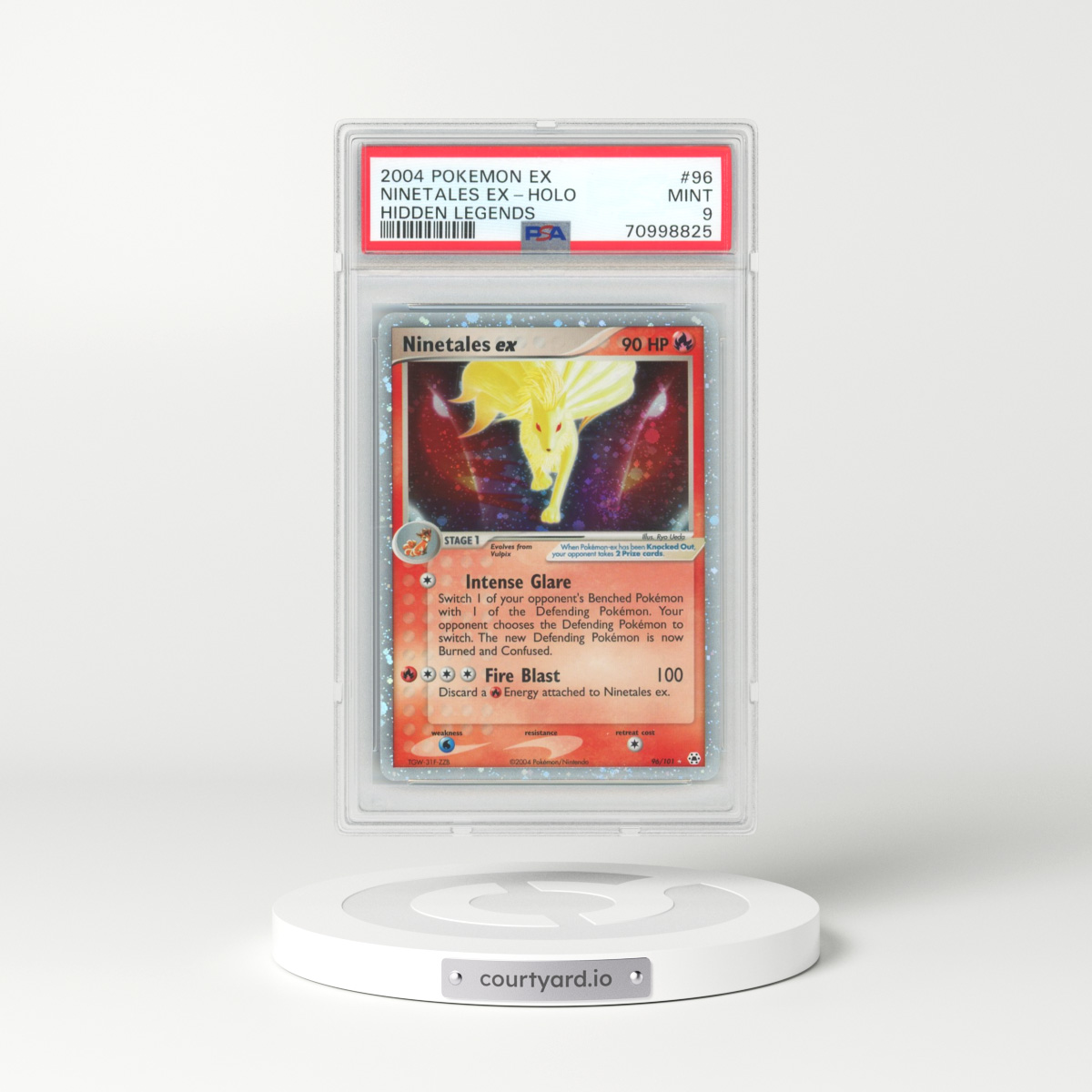 2004 Pokémon EX Hidden Legends #96 Ninetales EX - Holo Holo (PSA 9 MINT)