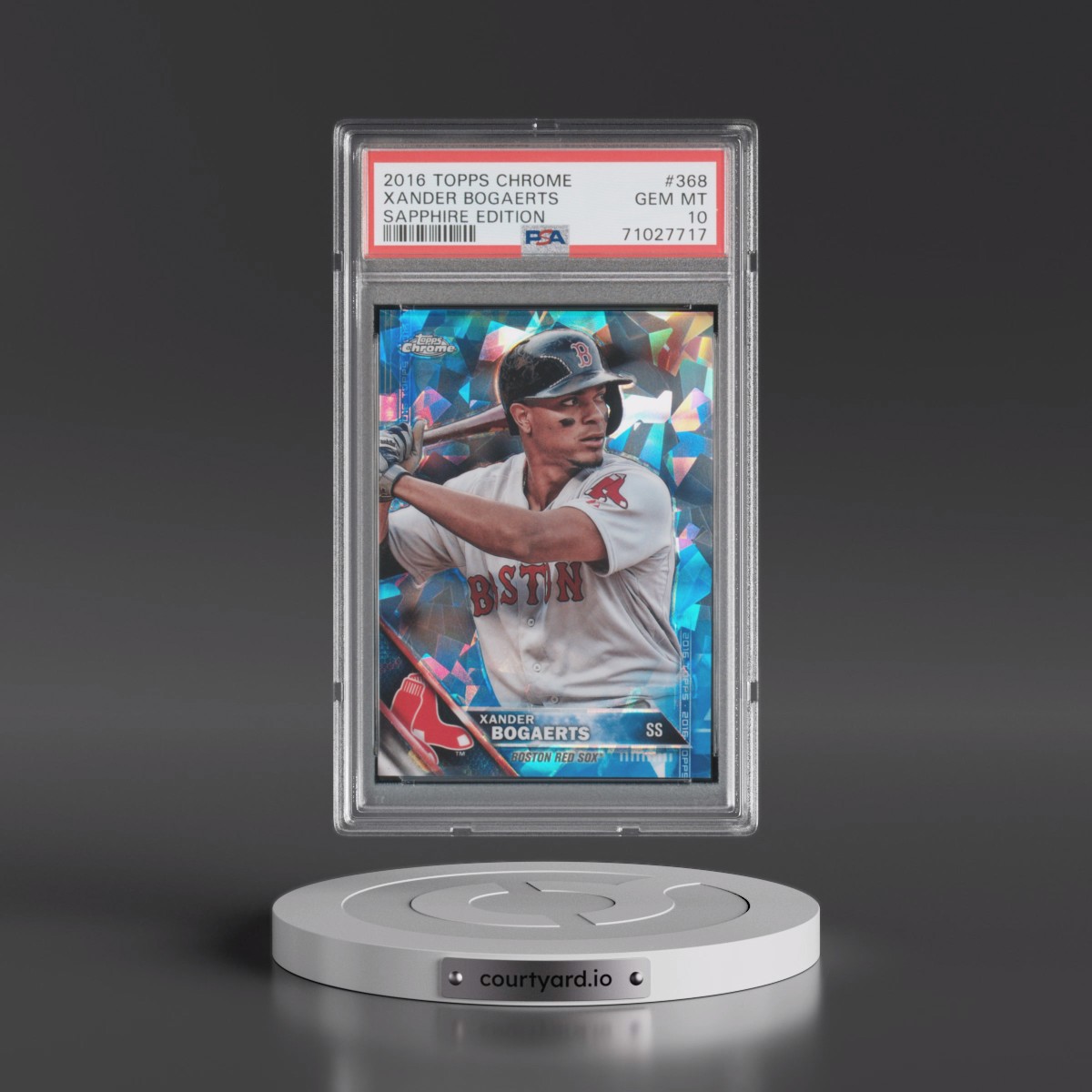 2016 Topps Chrome Sapphire Edition Xander Bogaerts #368 PSA 10