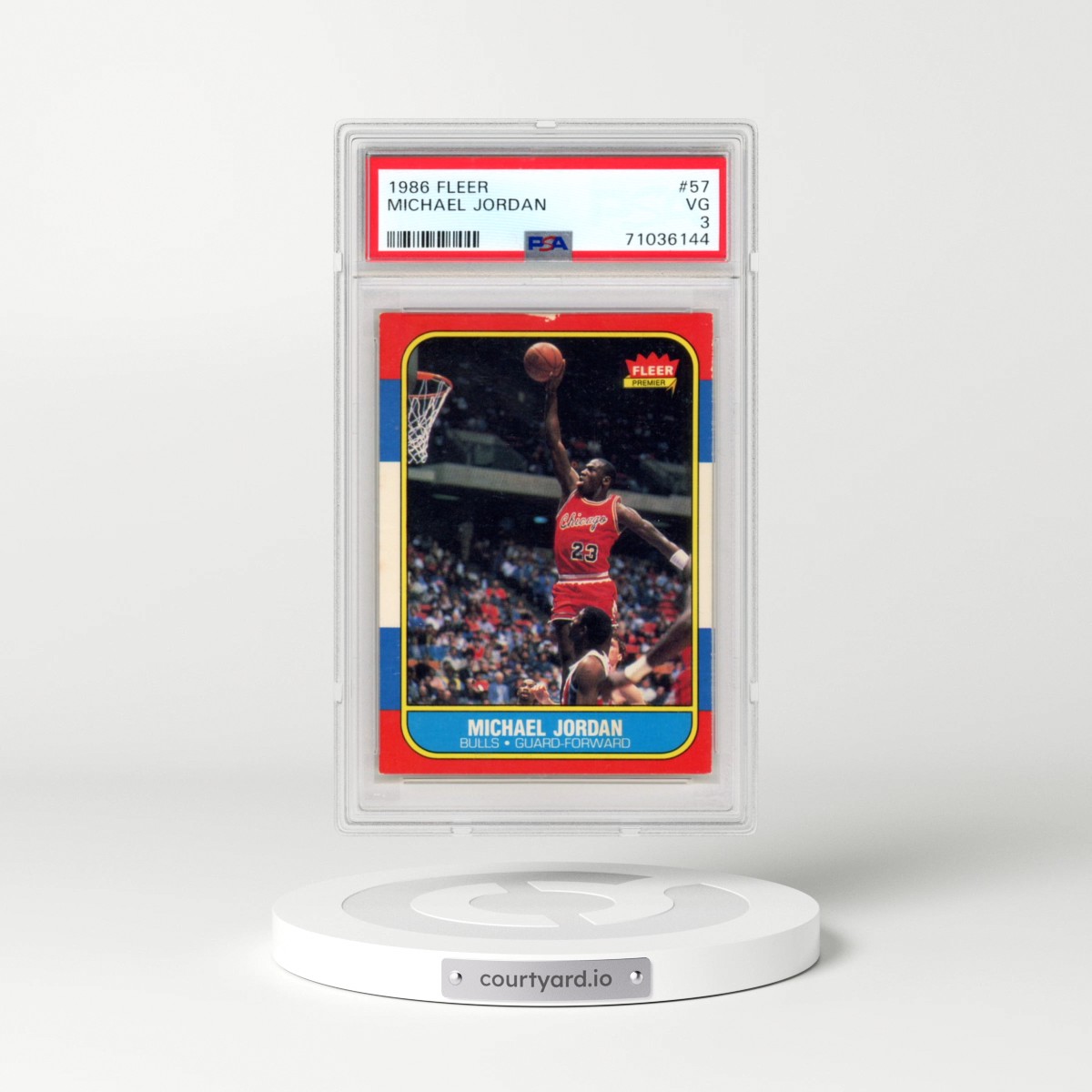 1986 Fleer #57 Michael Jordan (PSA 3 VG)