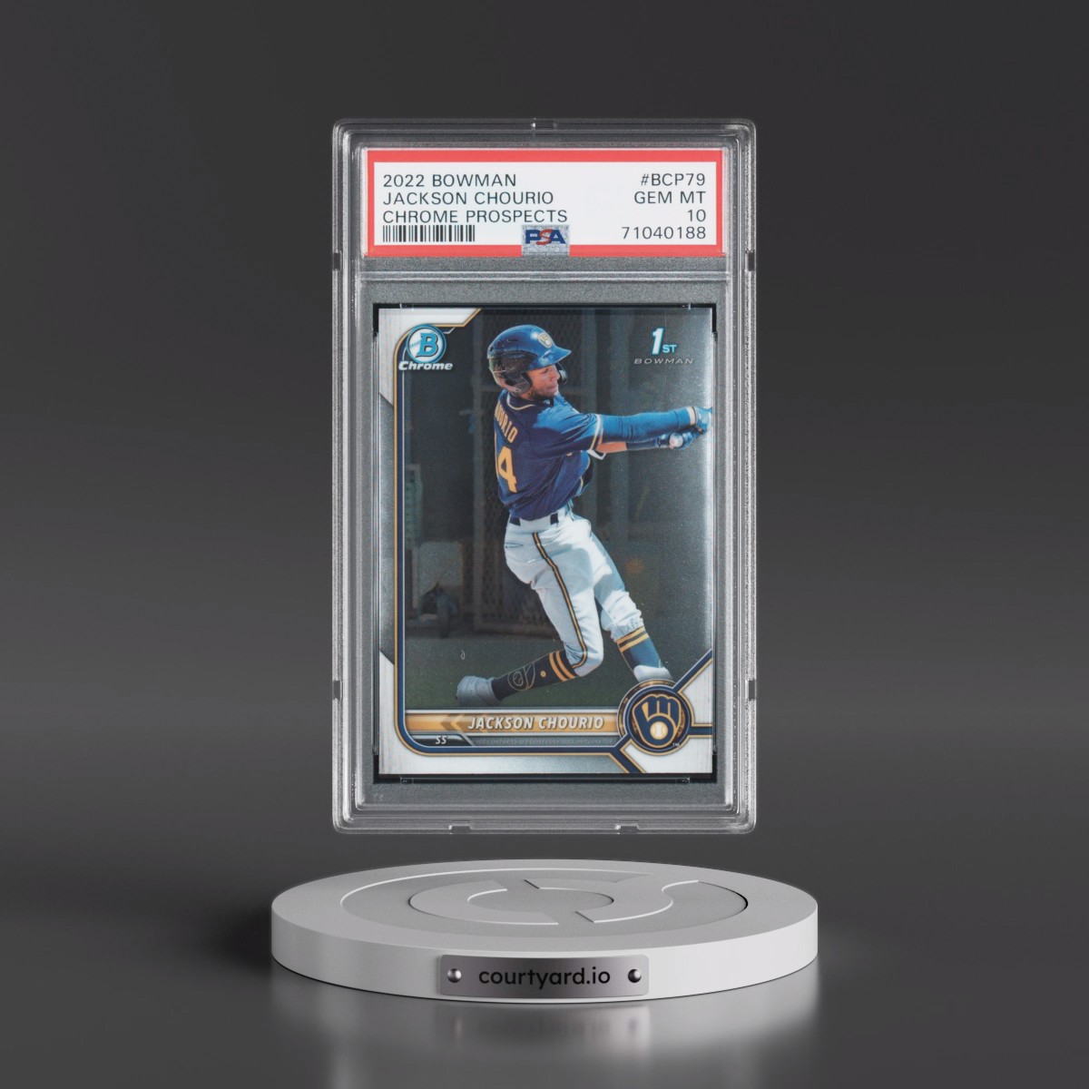 2022 Bowman Chrome Prospects #BCP79 Jackson Chourio (PSA 10 GEM MINT)