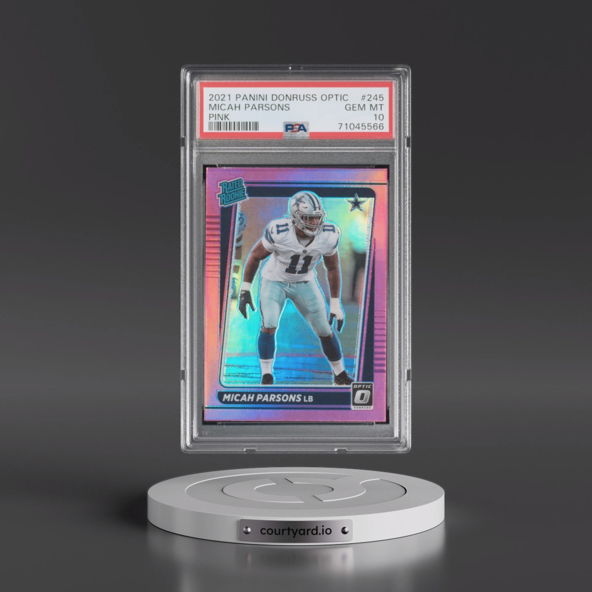 2021 Panini Donruss Optic Micah Parsons - Pink #245 PSA 10