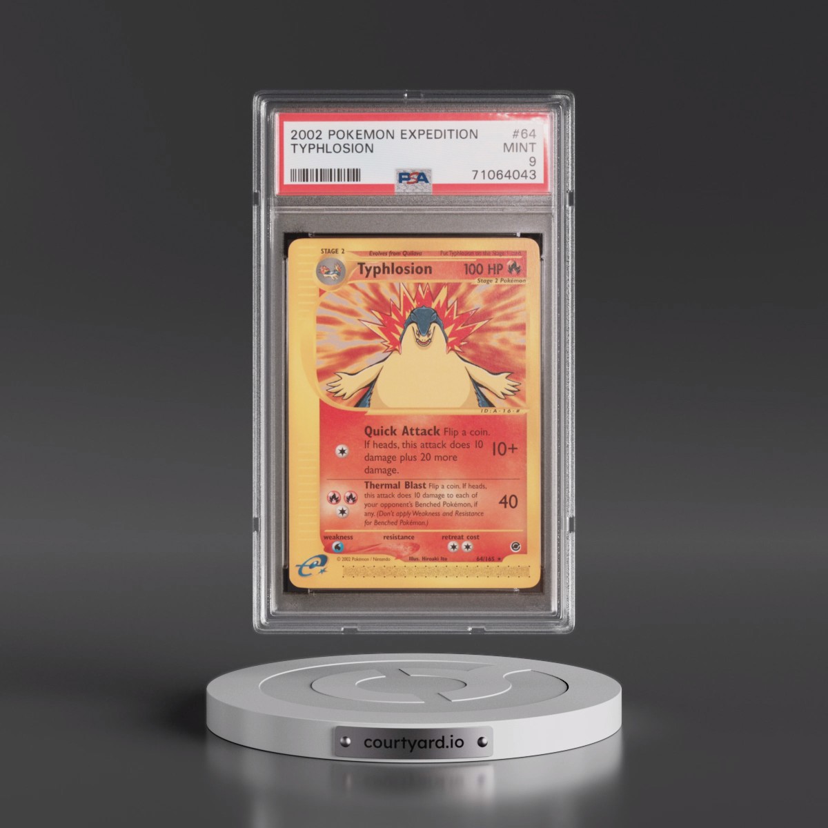 2002 Pokémon Expedition #64 Typhlosion (PSA 9 MINT)