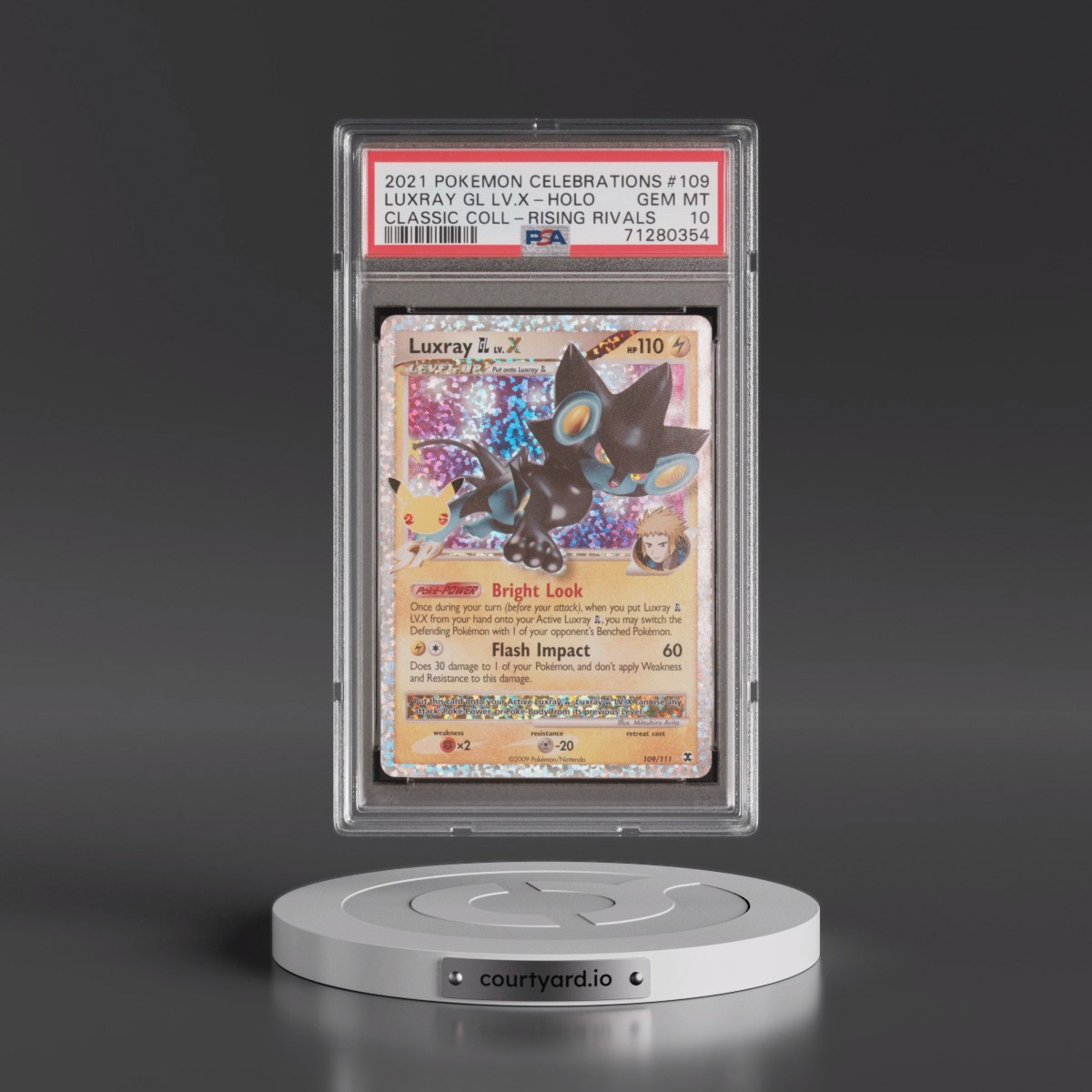 2021 Pokémon Celebrations Classic Collection #109 Luxray GL LV.X - Holo (PSA 10 GEM MINT)
