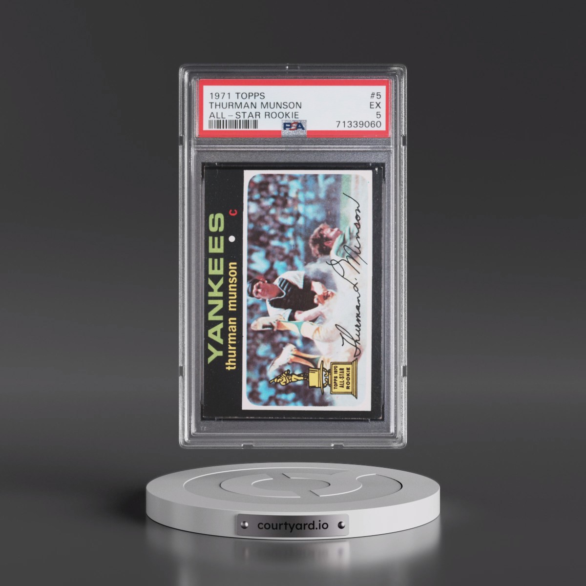 1971 Topps #5 Thurman Munson - All-Star Rookie (PSA 5 EX)