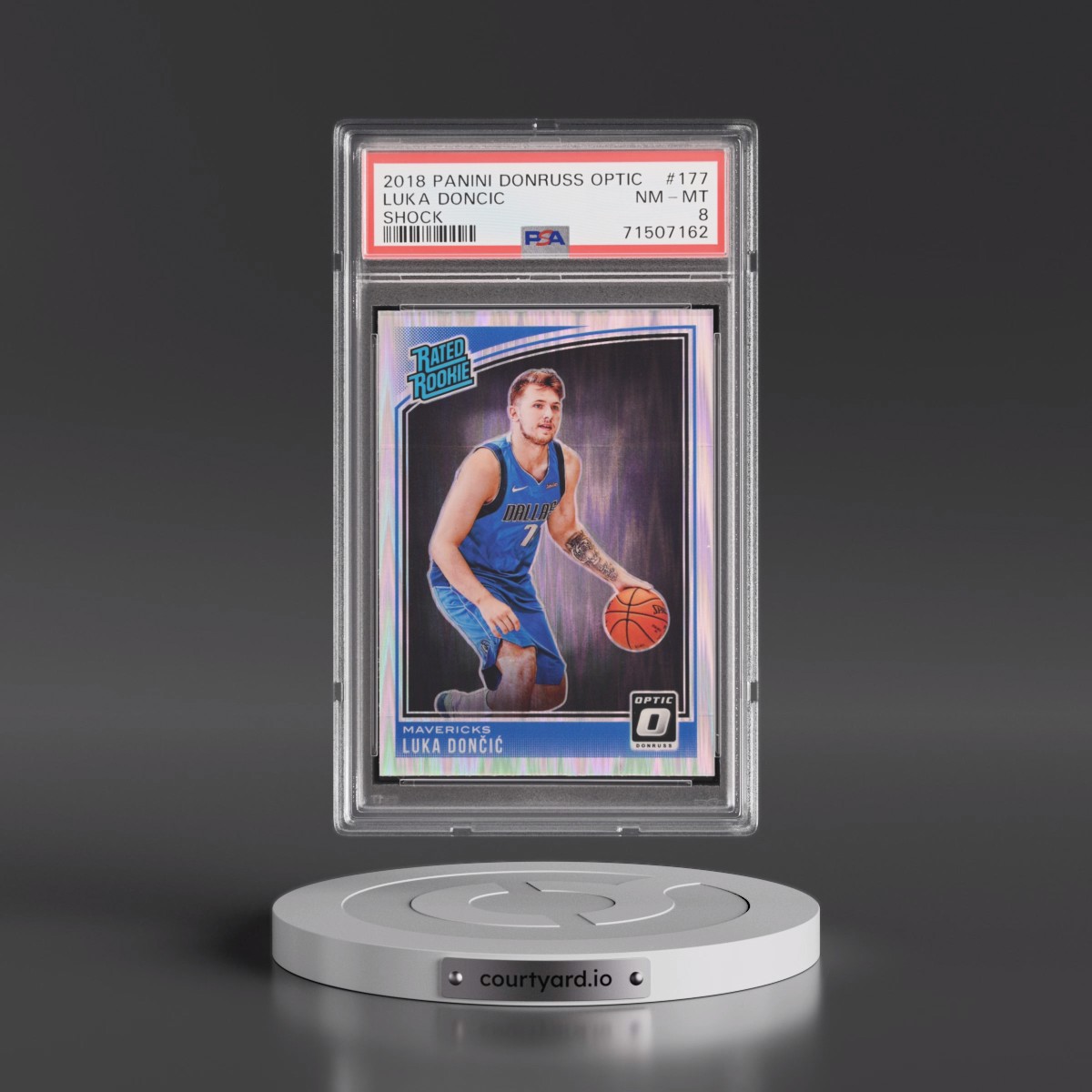 2018 Panini Donruss Optic Luka Doncic - Shock #177 PSA 8