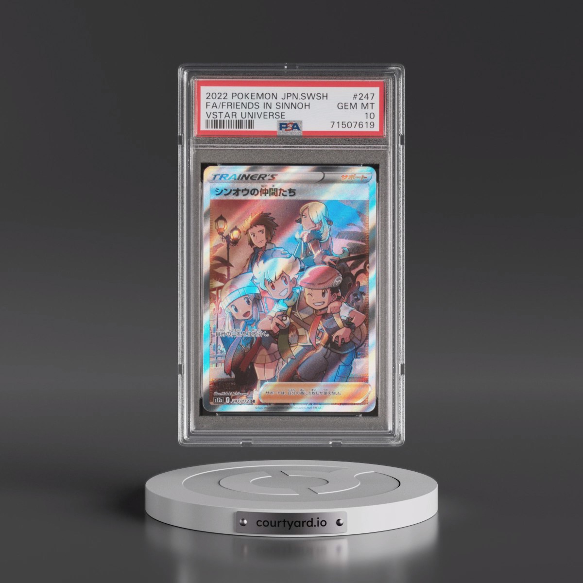 2022 Pokémon Sword & Shield Vstar Universe #247 Friends in Sinnoh - Full Art (PSA 10 GEM MINT)