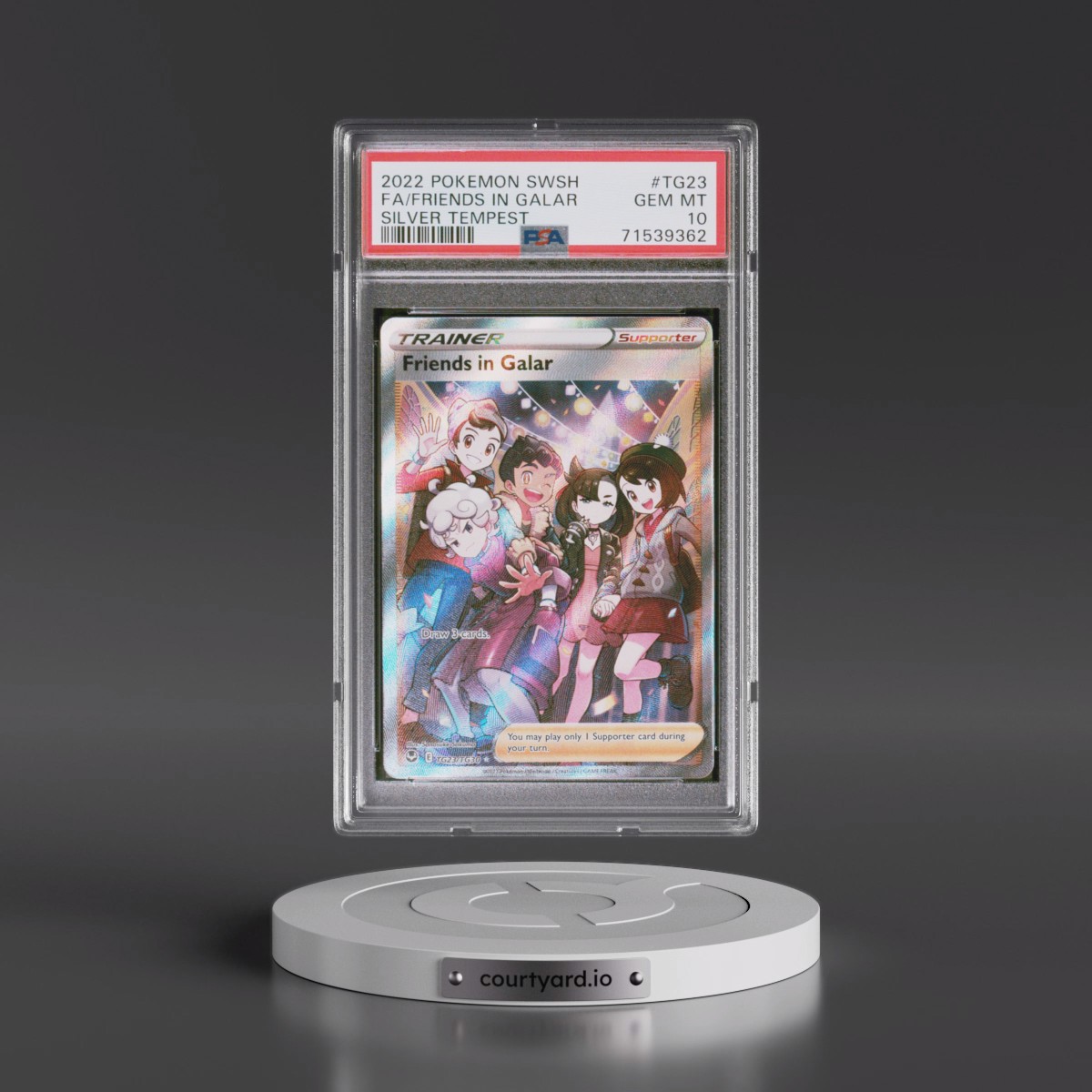 2022 Pokémon Sword & Shield Silver Tempest Friends in Galar - Full Art #TG23 PSA 10