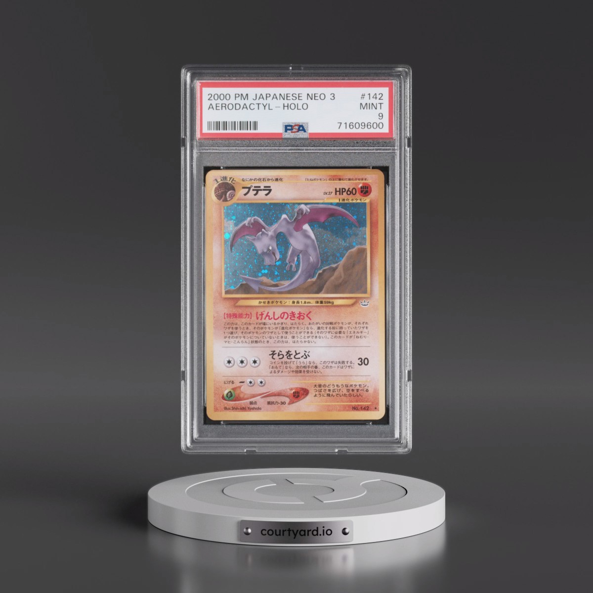 2000 Pokémon Neo 3 #142 Aerodactyl - Holo (PSA 9 MINT)