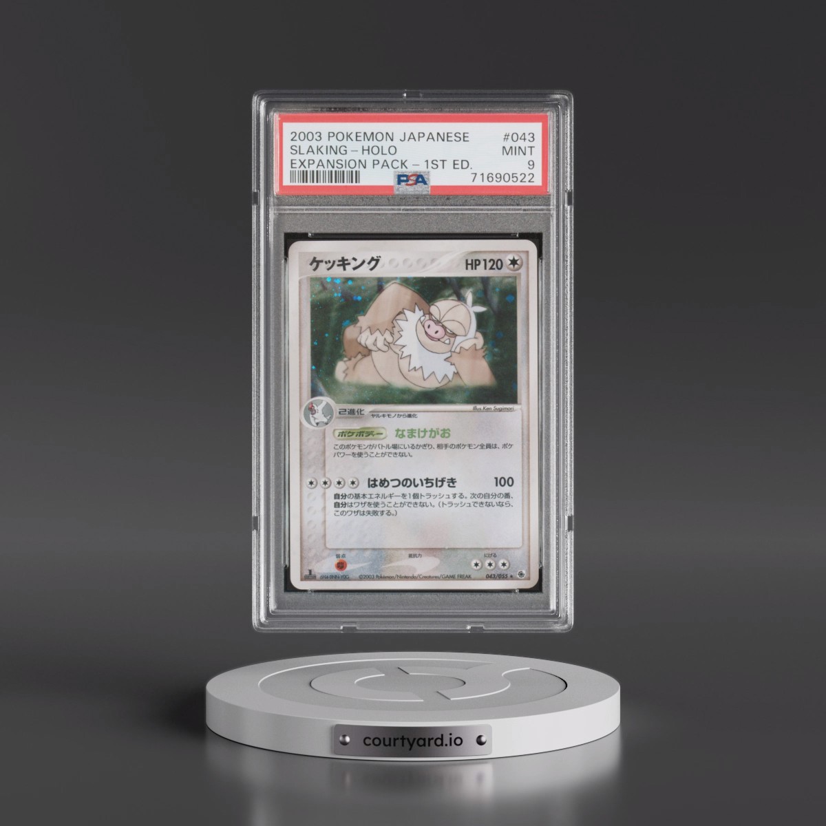 2003 Pokémon Expansion Pack #043 Slaking - 1st Edition Holo (PSA 9 MINT)