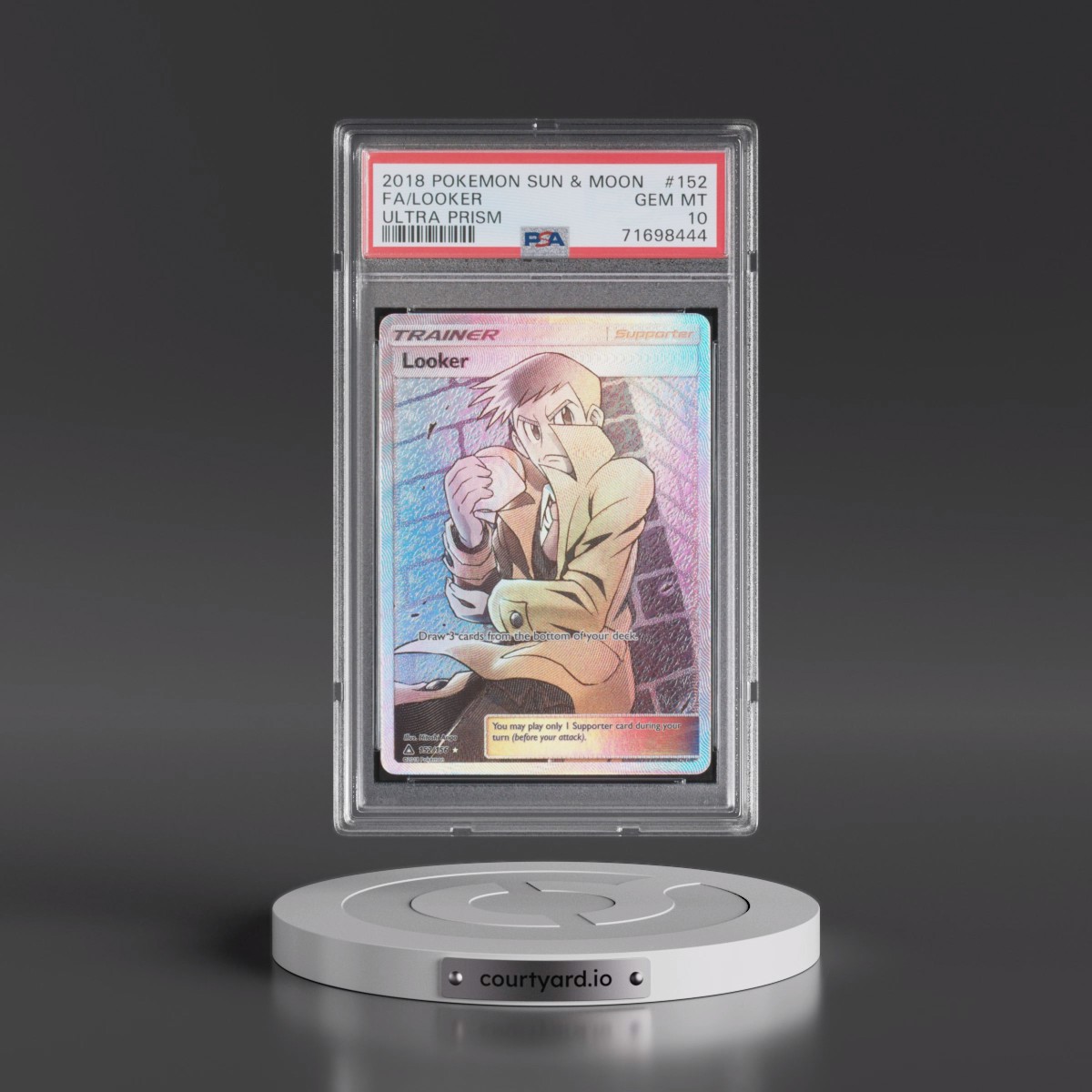 2018 Pokémon Sun & Moon Ultra Prism #152 Looker - Full Art (PSA 10 GEM MINT)