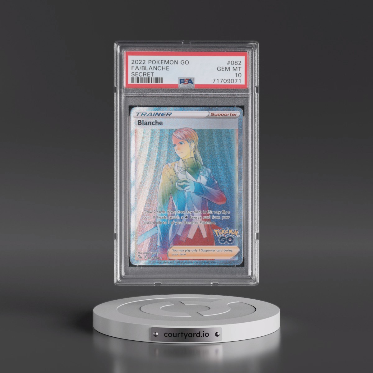 2022 Pokémon Go #082 Blanche - Full Art Secret (PSA 10 GEM MINT)