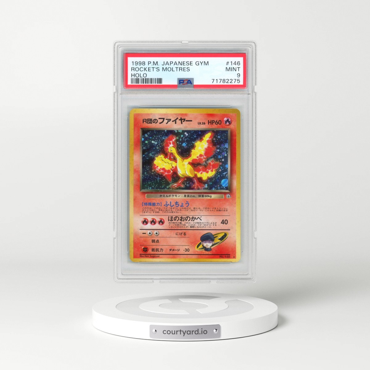 1998 Pokémon Gym #146 Rocket's Moltres - Holo (PSA 9 MINT)