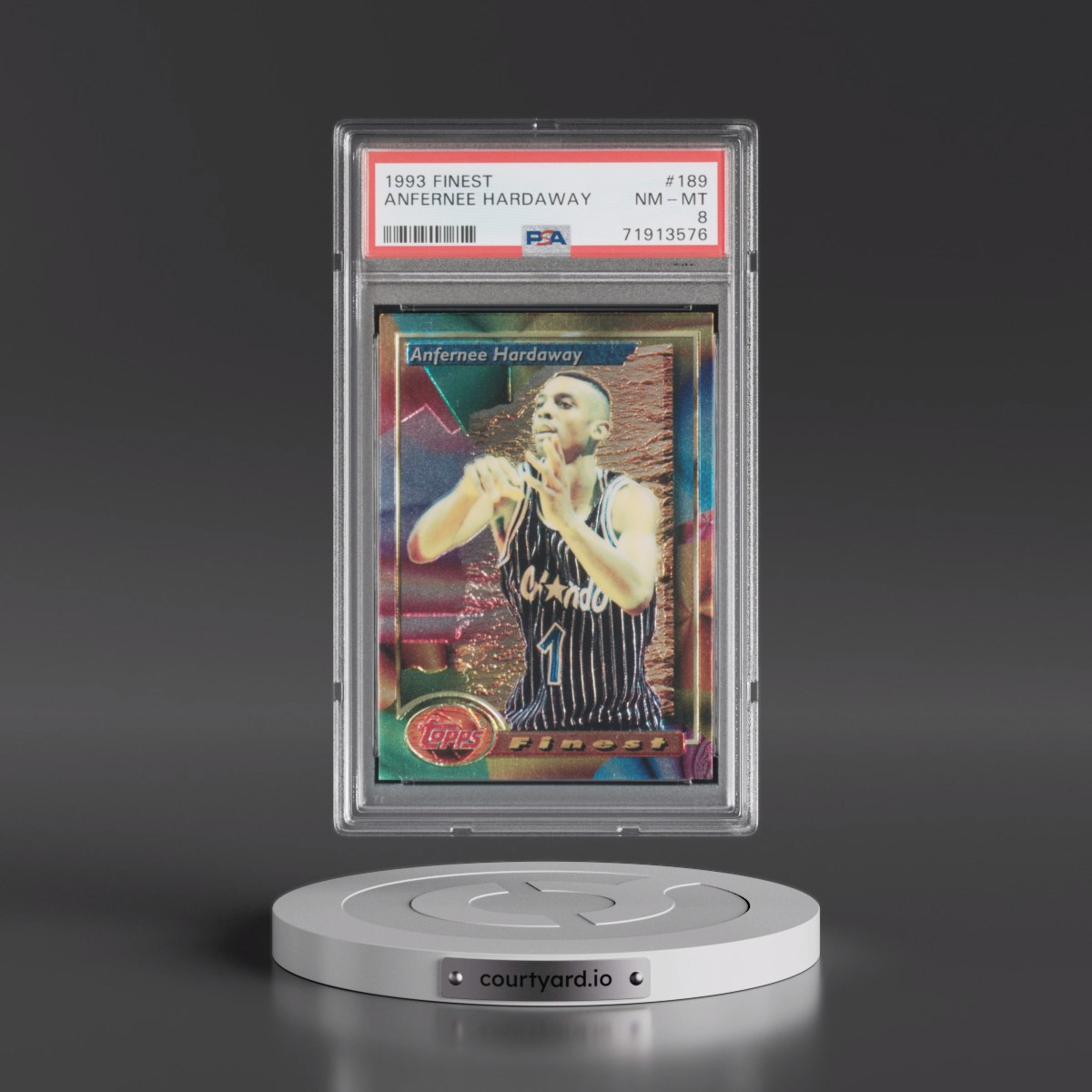 1993 Finest Anfernee Hardaway #189 PSA 8