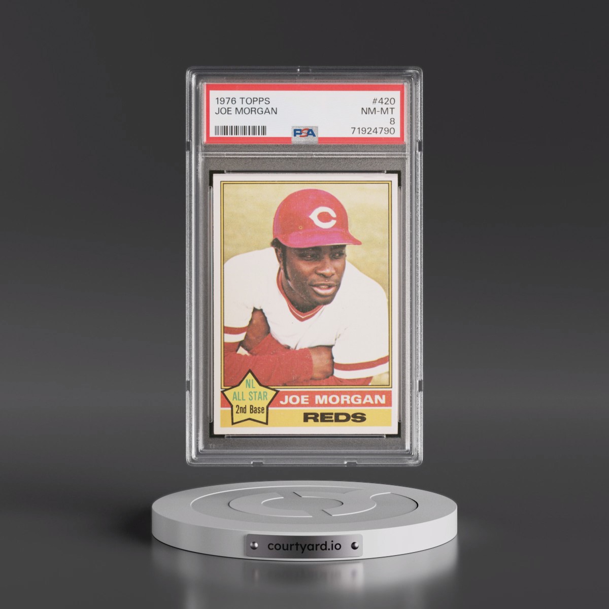 1976 Topps #420 Joe Morgan (PSA 8 NM-MT)