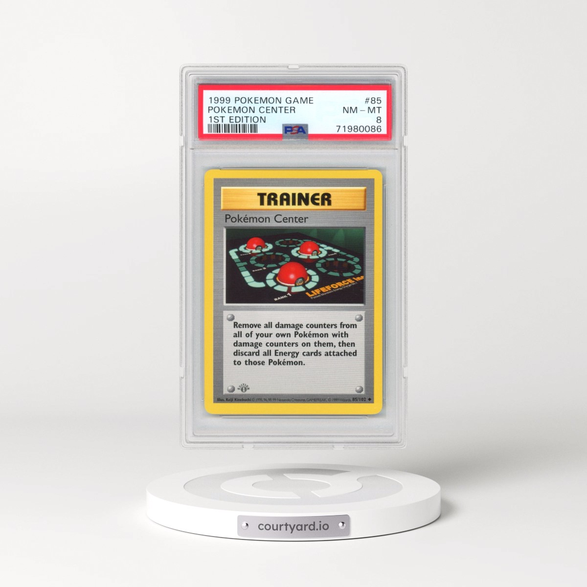 1999 Pokémon Game #85 Pokemon Center - 1st Edition (PSA 8 NM-MT)