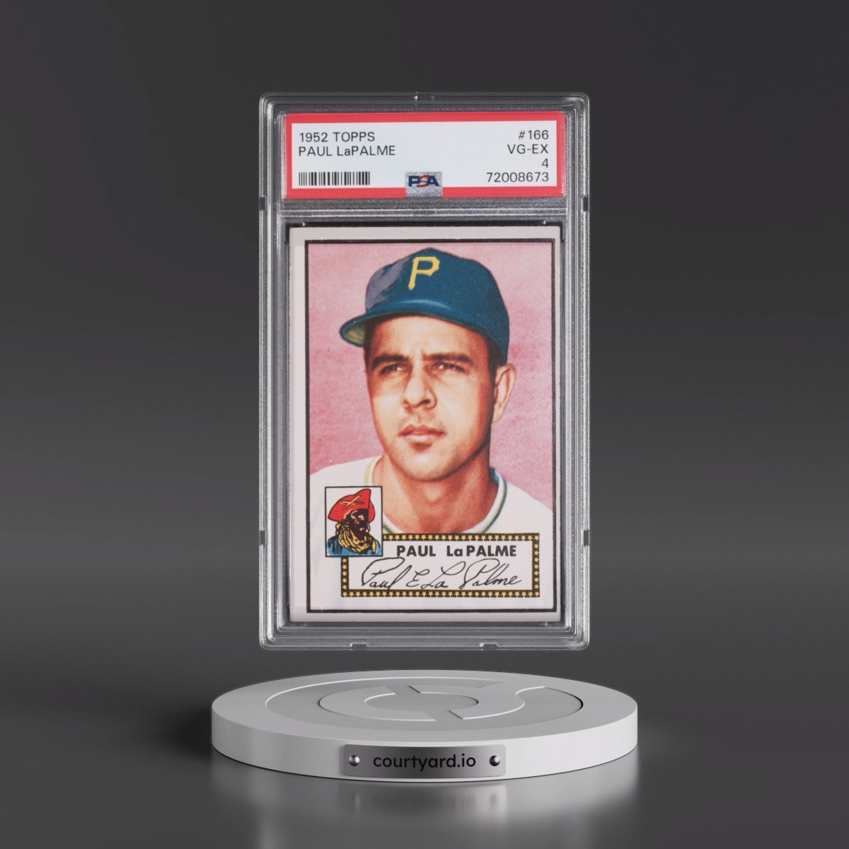 1952 Topps #166 Paul LaPalme (PSA 4 VG-EX)