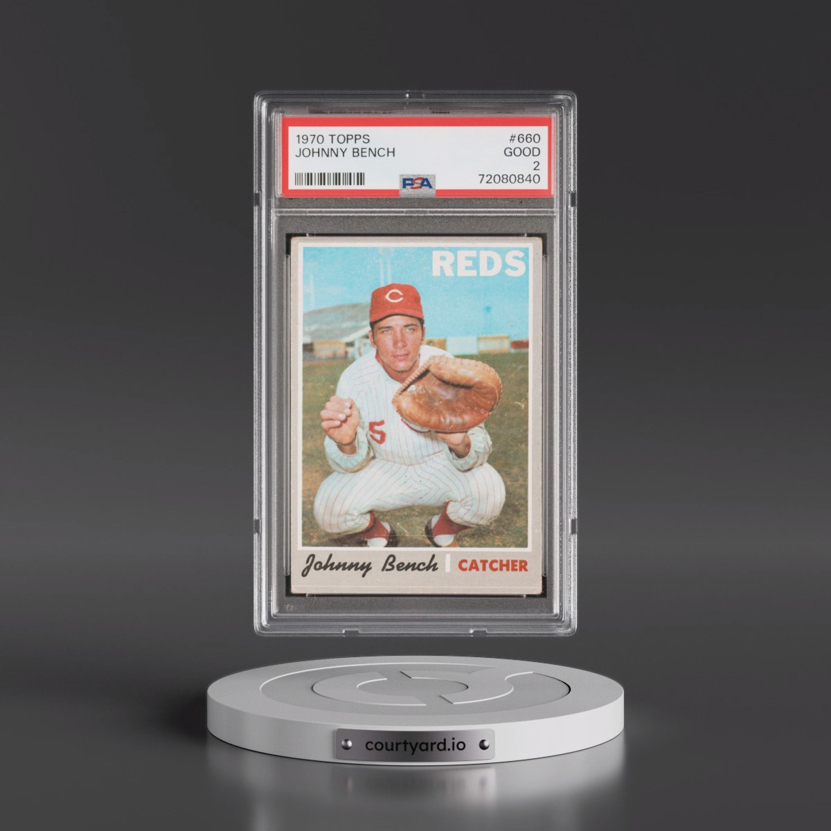 1970 Topps #660 Johnny Bench (PSA 2 GOOD)