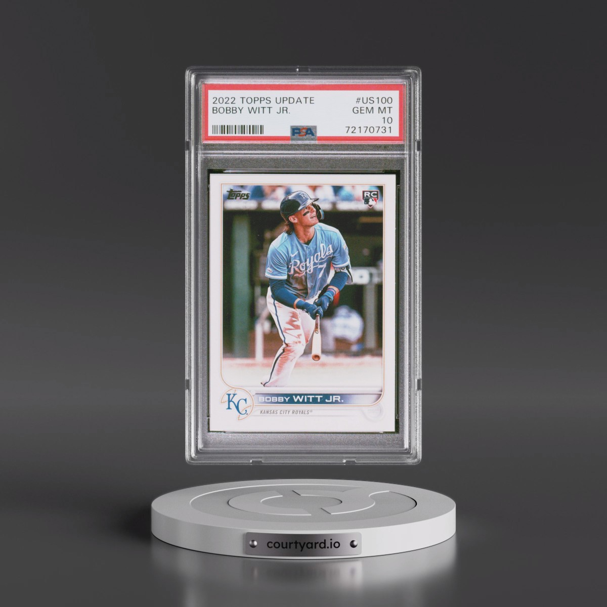 2022 Topps Update #US100 Bobby Witt Jr. (PSA 10 GEM MINT)