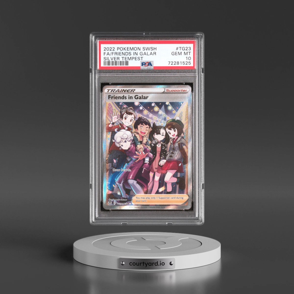2022 Pokémon Sword & Shield Silver Tempest #TG23 Friends in Galar - Full Art (PSA 10 GEM MINT)