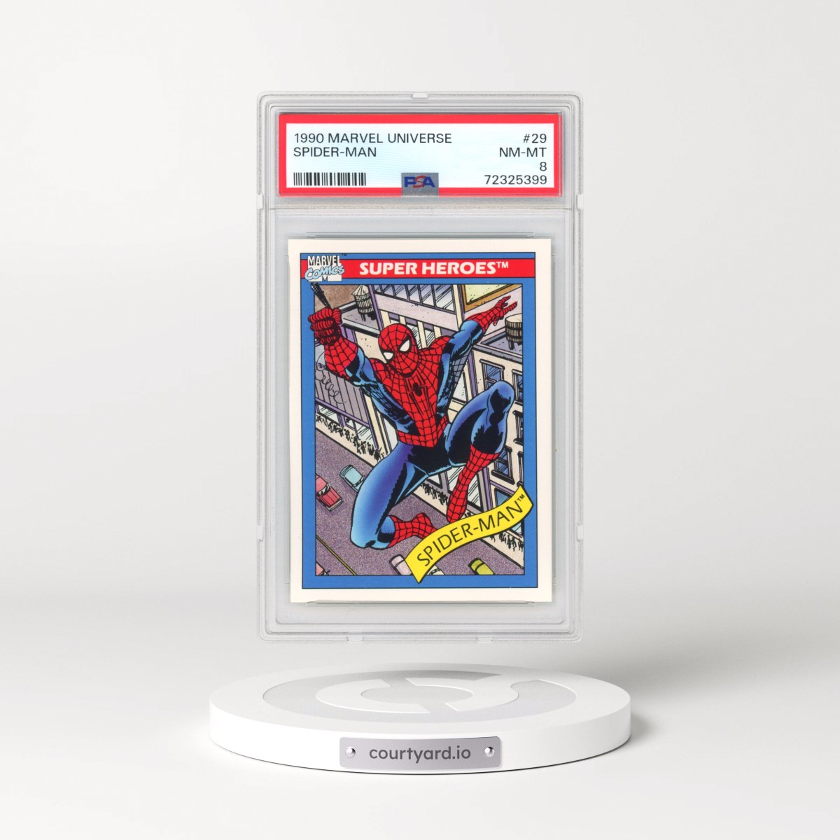 1990 Marvel Universe #29 Spider-Man (PSA 8 NM-MT)