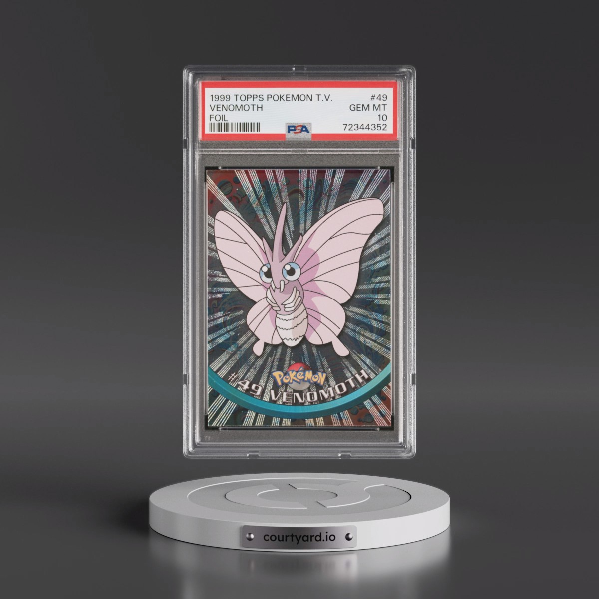 1999 Topps Pokémon TV #49 Venomoth - Foil (PSA 10 GEM MINT)