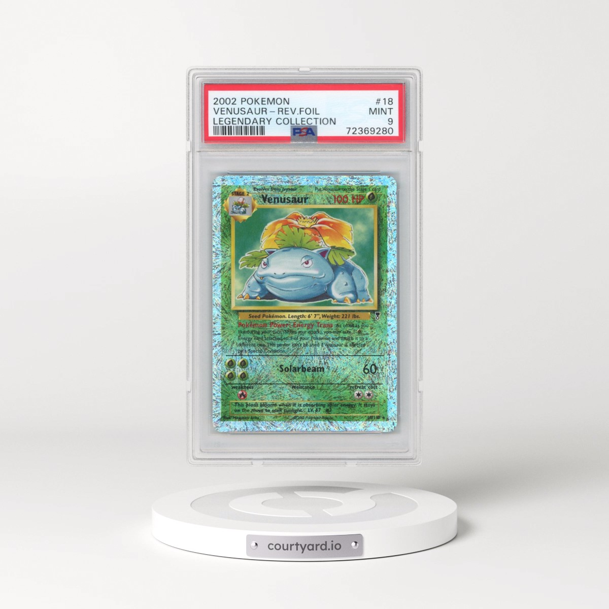 2002 Pokémon Legendary Collection #18 Venusaur - Reverse Foil (PSA 9 MINT)
