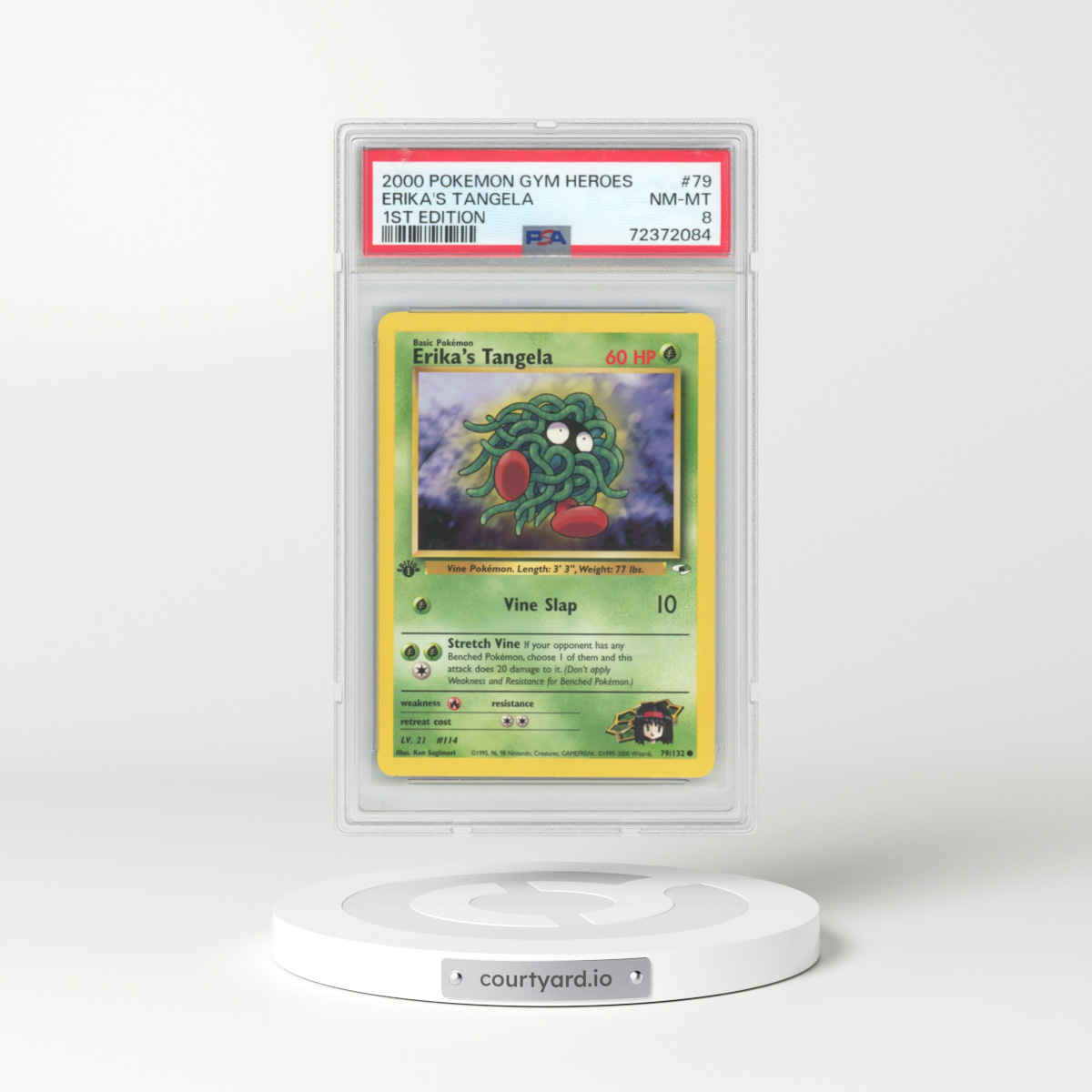 2000 Gym Heroes #79 Erika's Tangela (PSA 8 NM-MT)