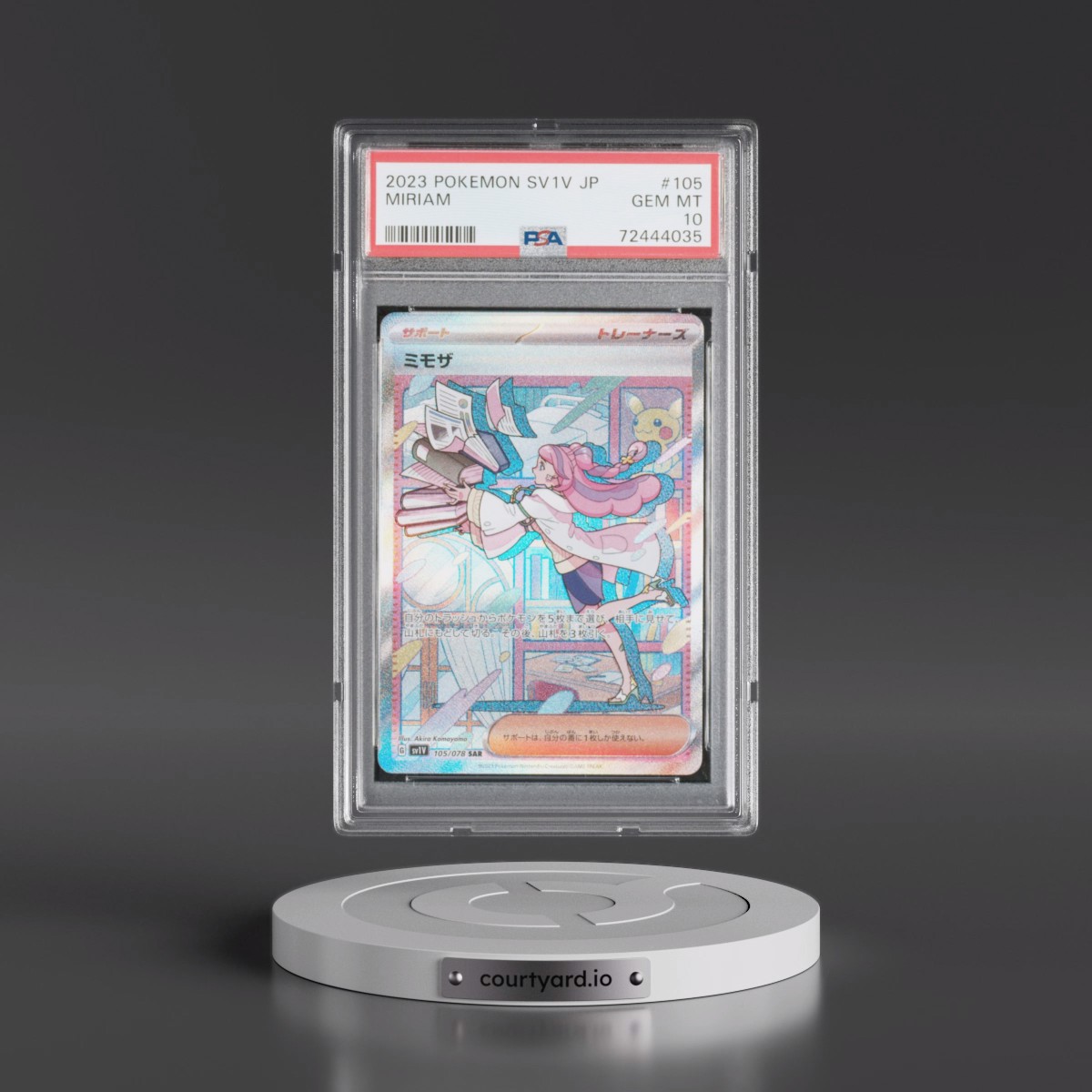 2023 Pokémon Sv1v-Violet EX #105 Miriam - Special Art Rare (PSA 10 GEM MINT)