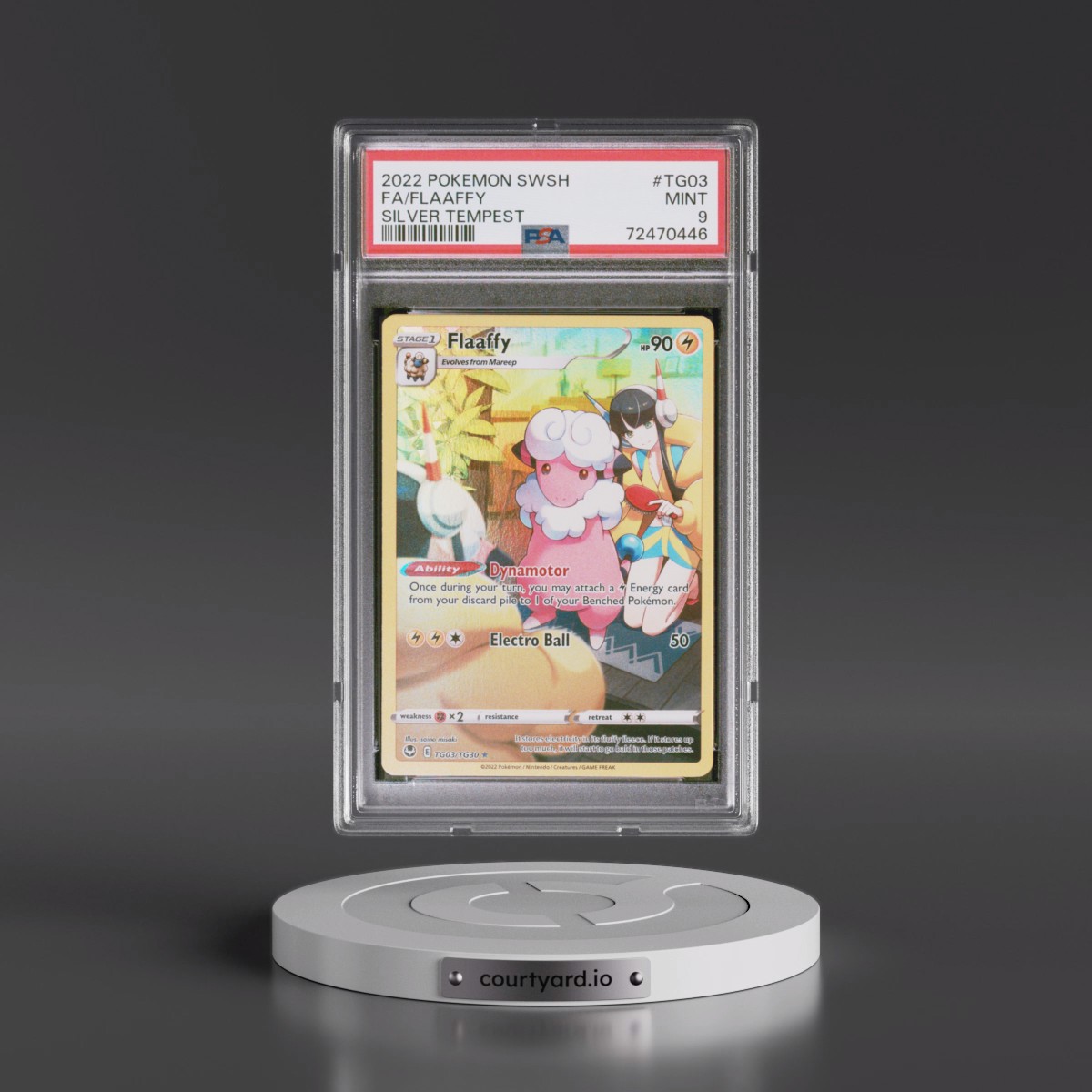 2022 Pokémon Sword & Shield Silver Tempest #TG03 Flaaffy - Full Art (PSA 9 MINT)