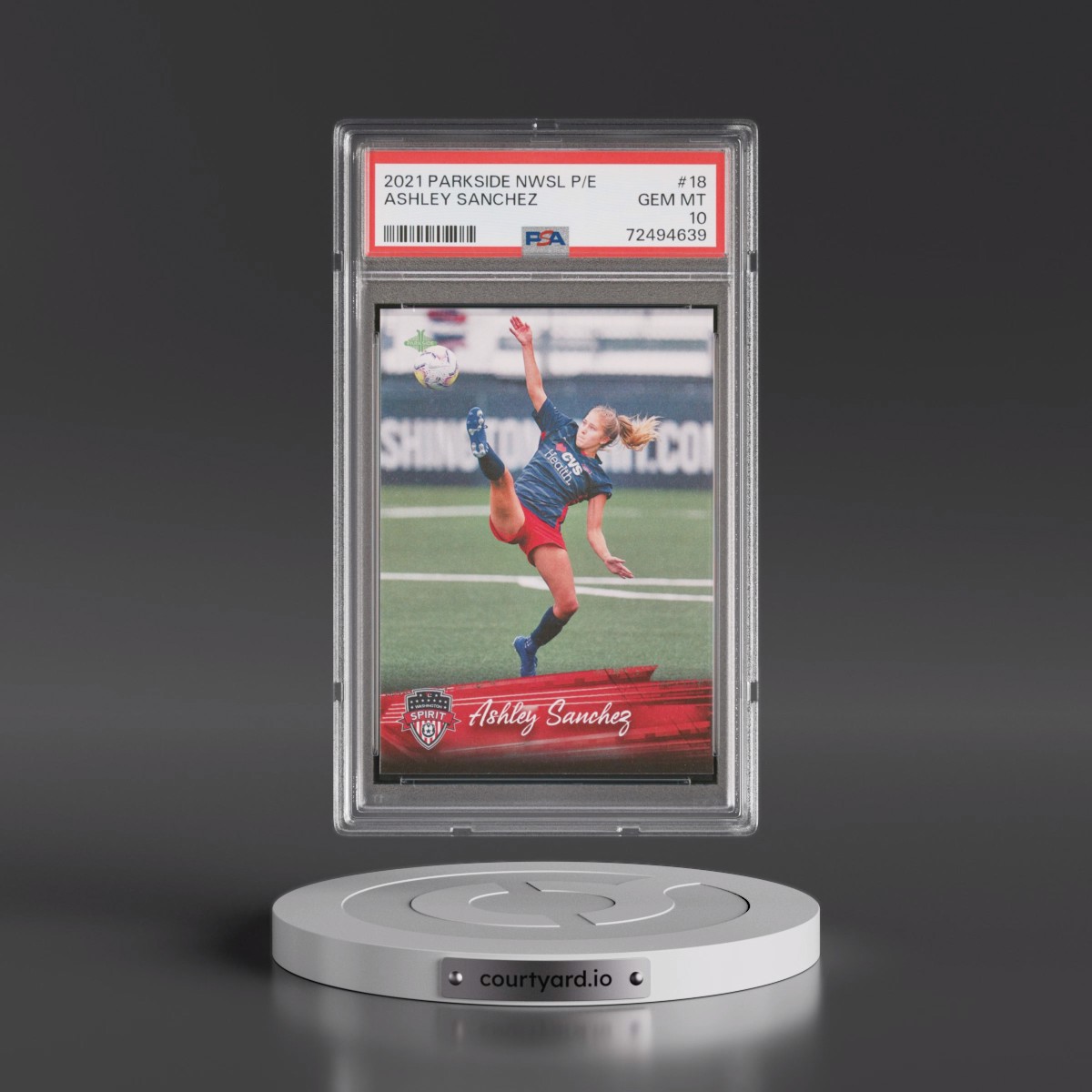 2021 Parkside Nwsl Premier Edition #18 Ashley Sanchez (PSA 10 GEM MINT)