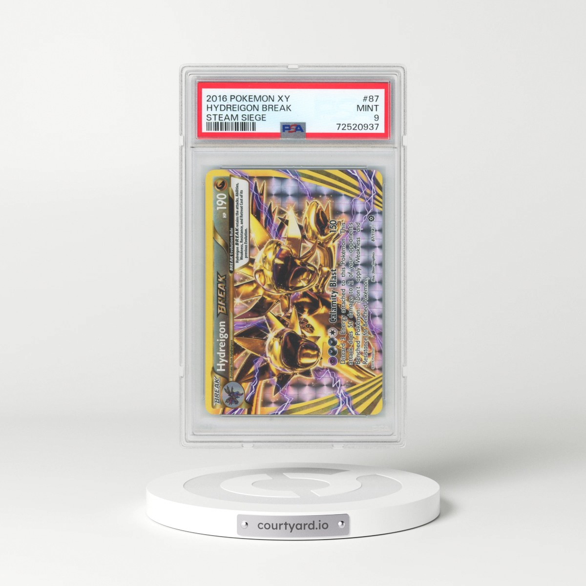 2016 Pokémon XY Steam Siege #87 Hydreigon Break (PSA 9 MINT)