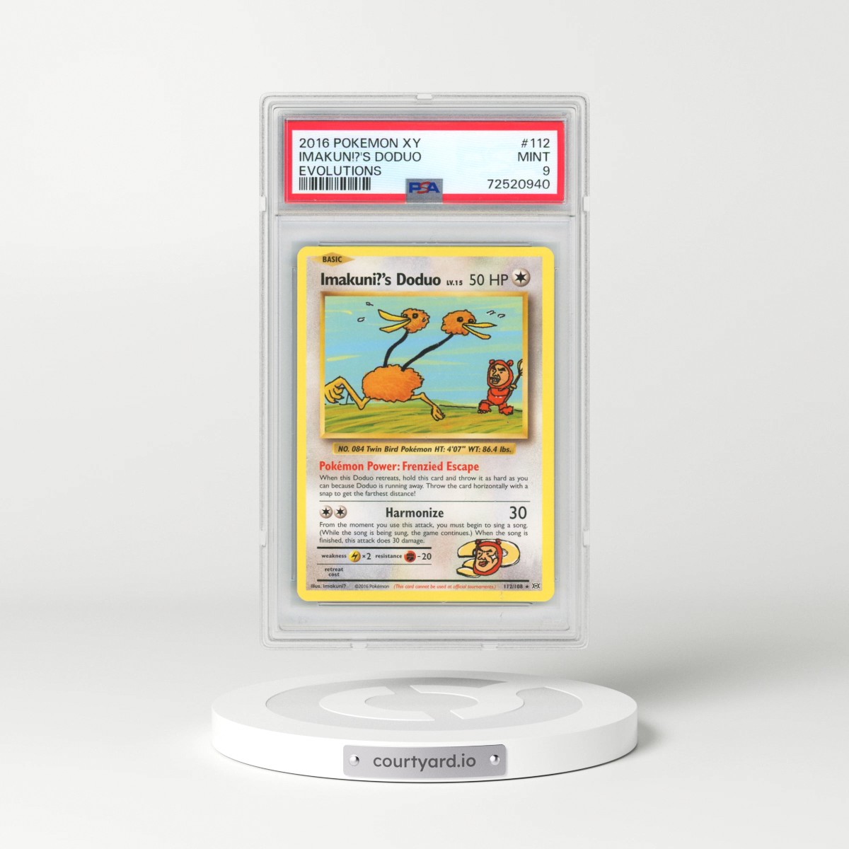 2016 Pokémon XY Evolutions #112 Imakuni?'s Doduo (PSA 9 MINT)