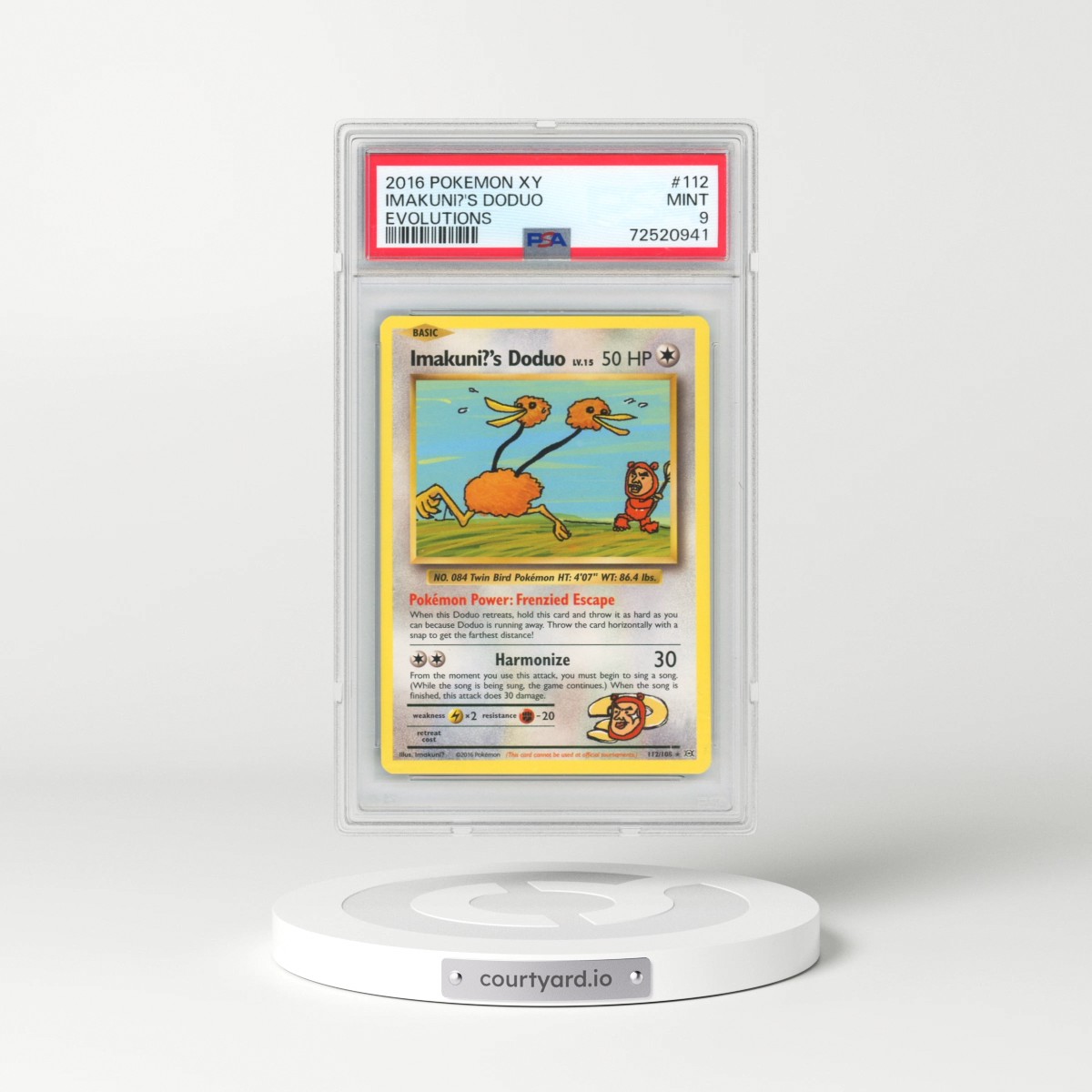 2016 Pokémon XY Evolutions #112 Imakuni?'s Doduo (PSA 9 MINT)