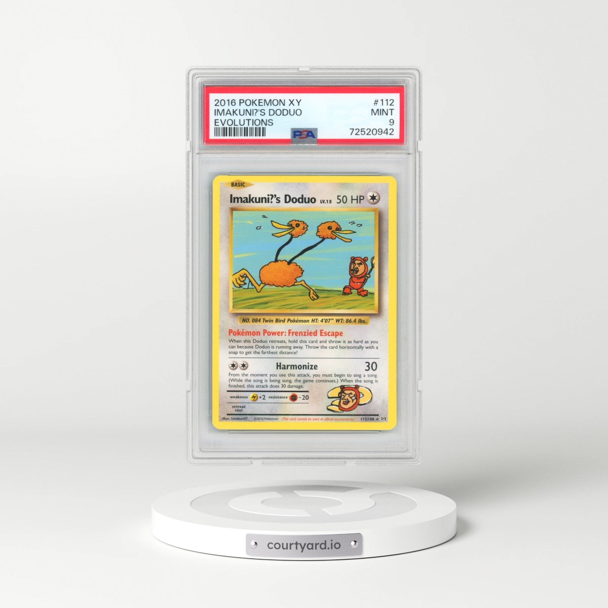 2016 Pokémon XY Evolutions #112 Imakuni?'s Doduo (PSA 9 MINT)