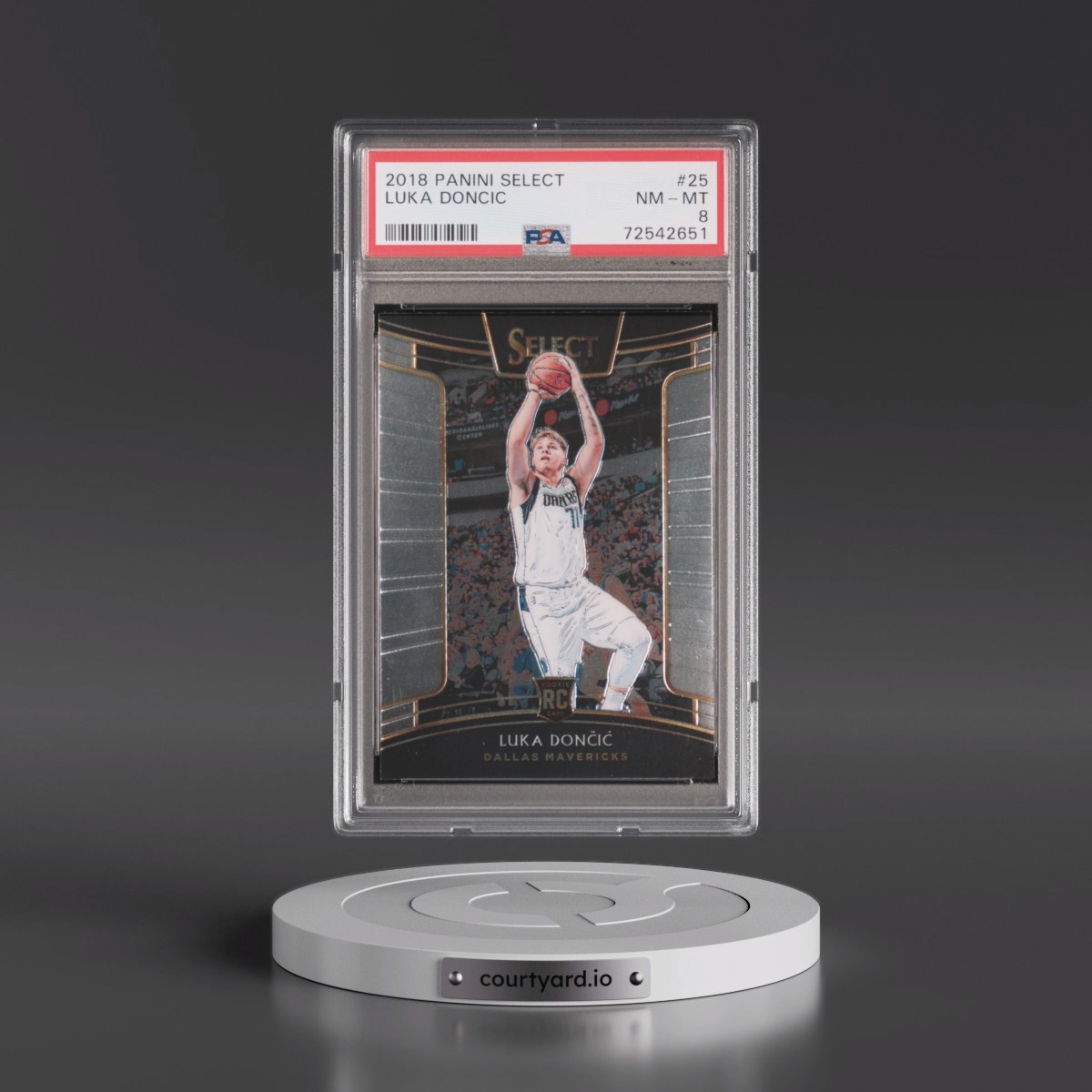 2018 Panini Select #25 Luka Doncic (PSA 8 NM-MT)