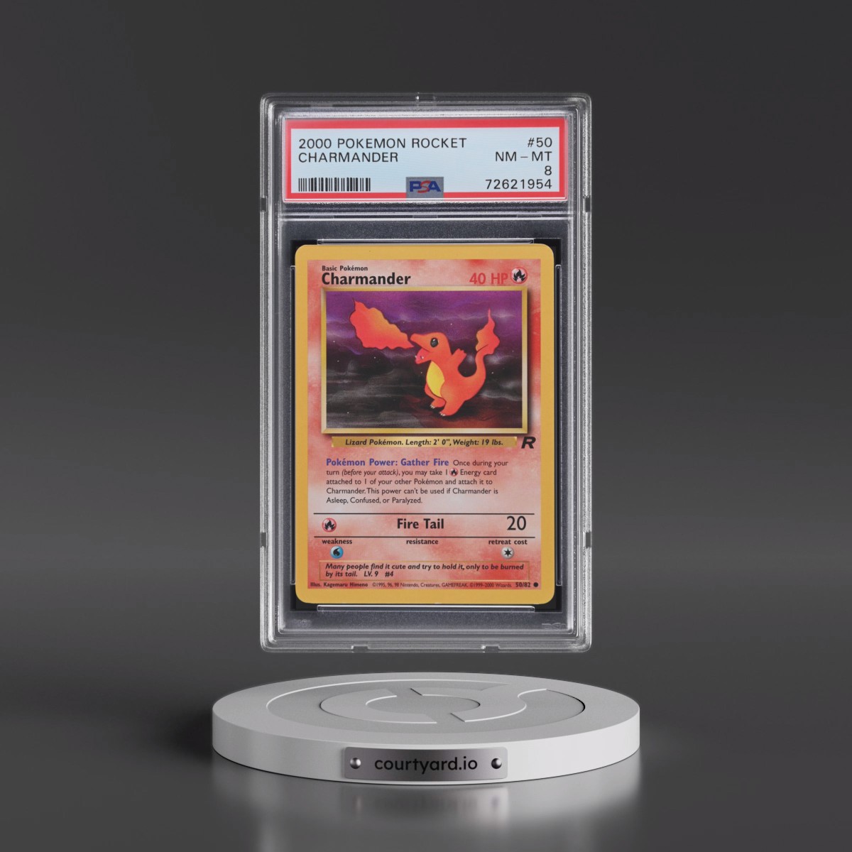 2000 Pokémon Rocket #50 Charmander (PSA 8 NM-MT)
