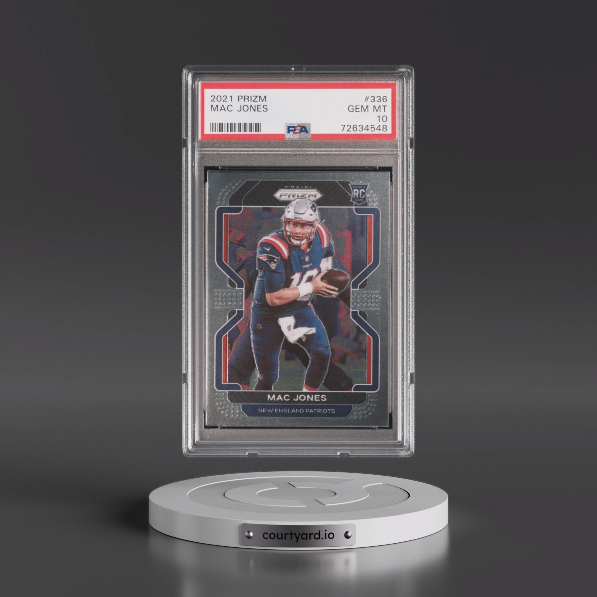 2021 Panini Prizm #336 Mac Jones (PSA 10 GEM MINT)