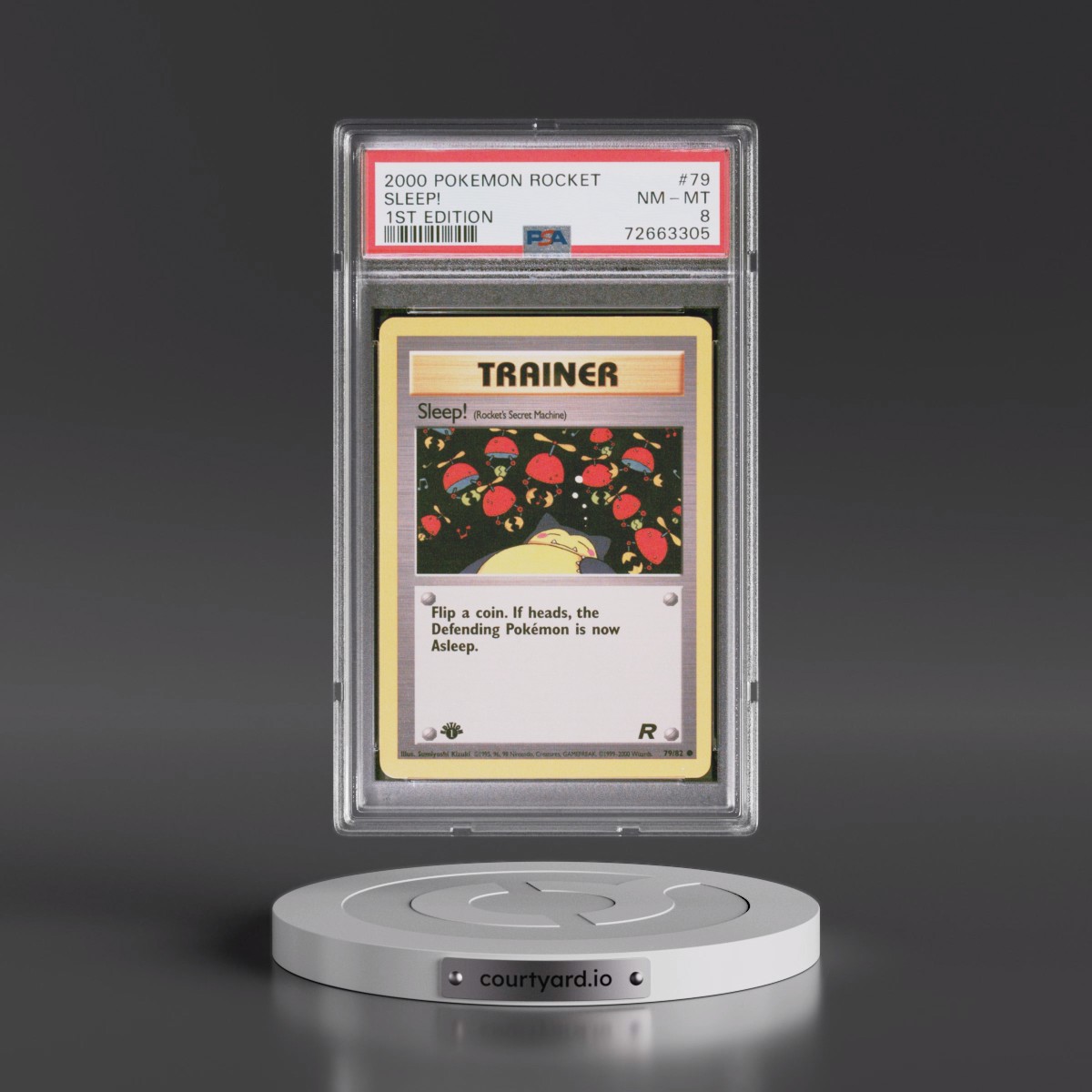 2000 Pokémon Rocket #79 Sleep! - 1st Edition (PSA 8 NM-MT)