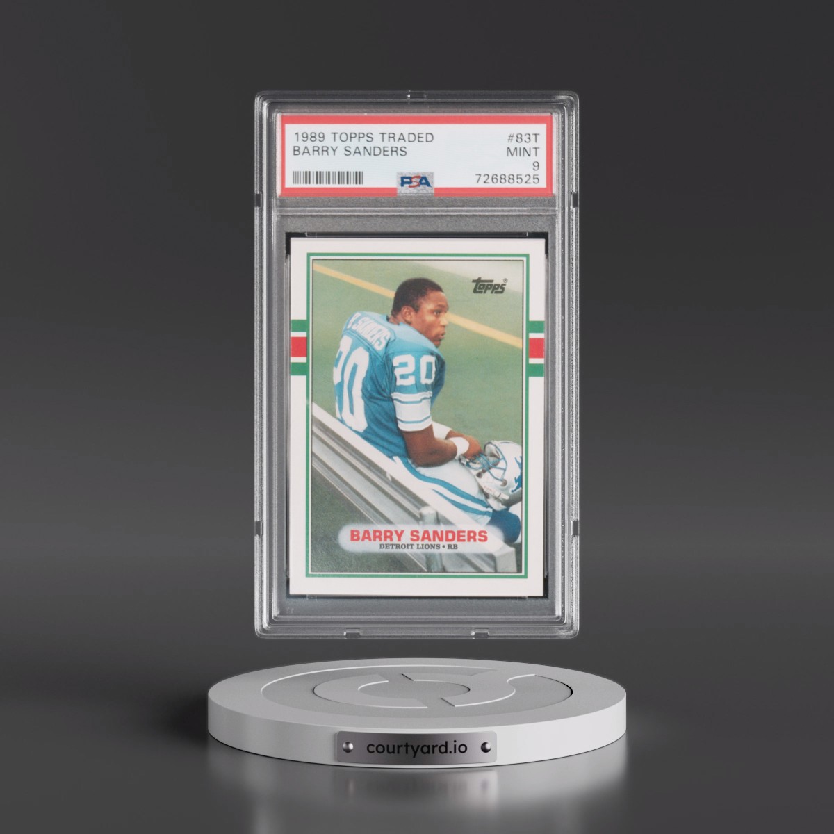 1989 Topps Traded #83T Barry Sanders (PSA 9 MINT)