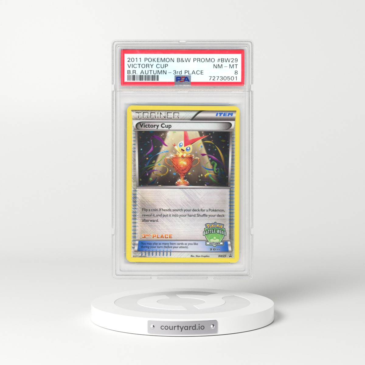 2011 Pokémon Black & White Promo #BW29 Victory Cup - Battle Road Autumn-3rd Place (PSA 8 NM-MT)