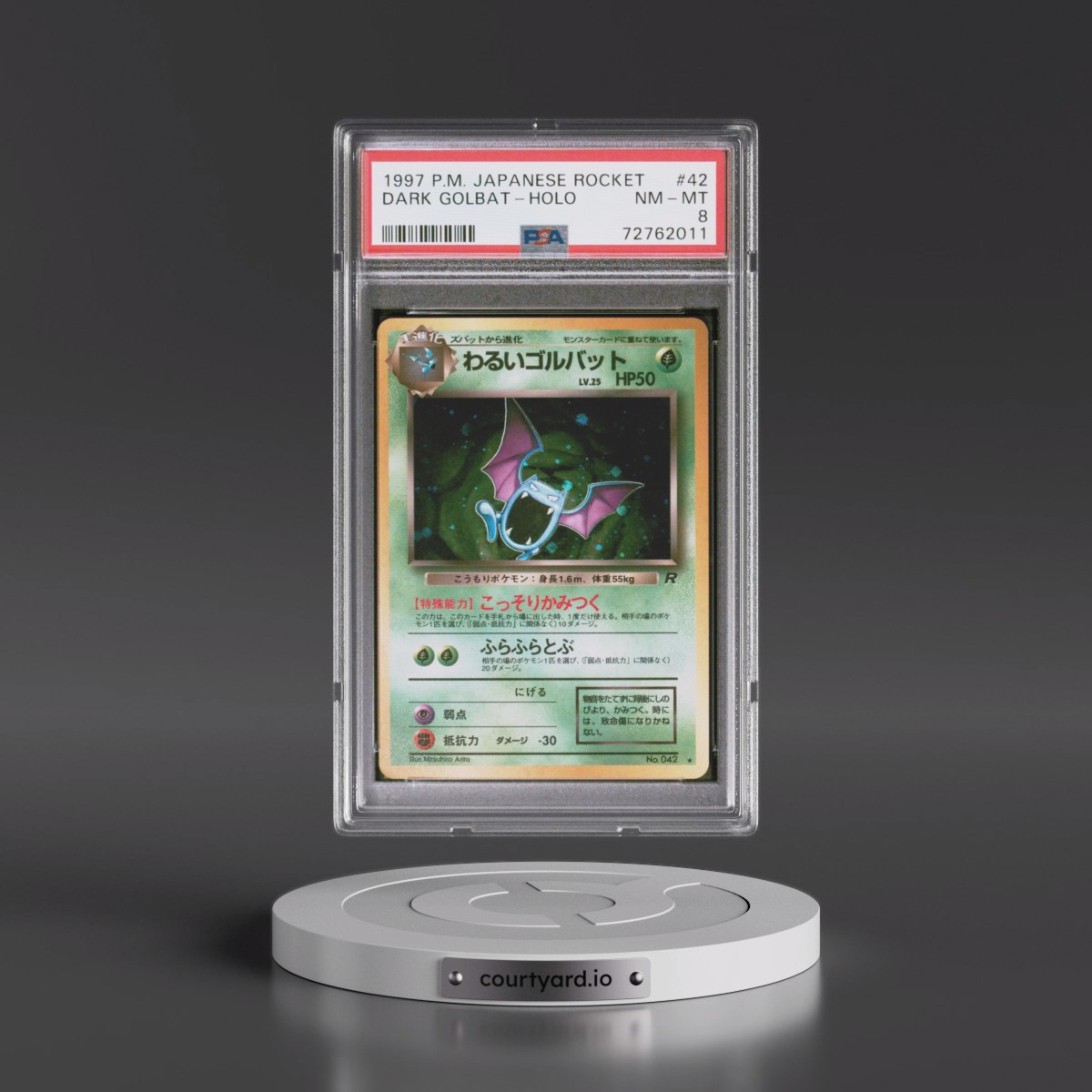 1997 Pokémon Rocket Dark Golbat - Holo #42 PSA 8