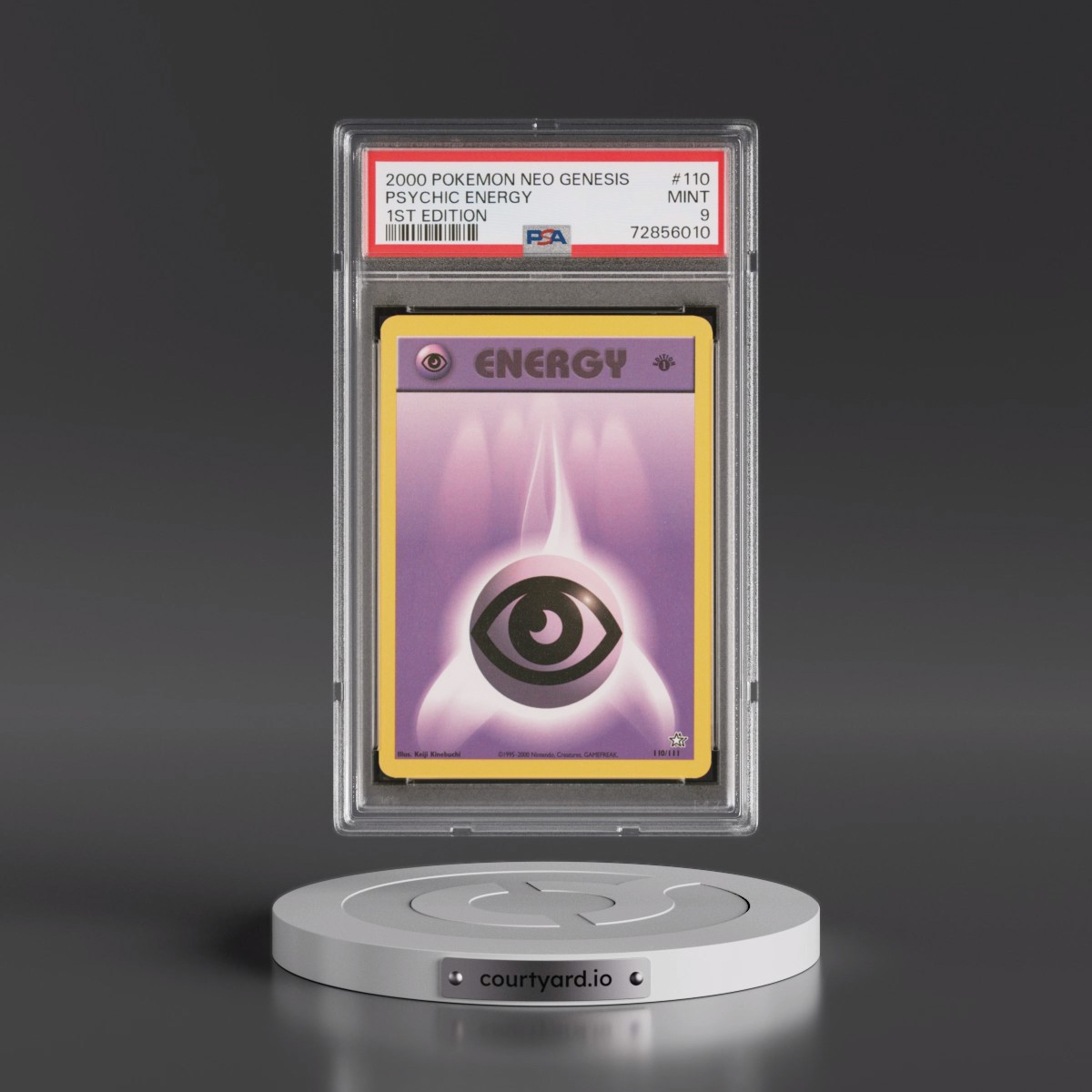 2000 Pokémon Neo Genesis #110 Psychic Energy - 1st Edition (PSA 9 MINT)