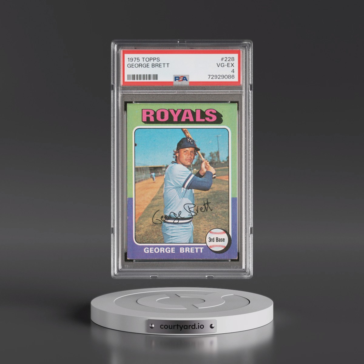 1975 Topps #228 George Brett (PSA 4 VG-EX)